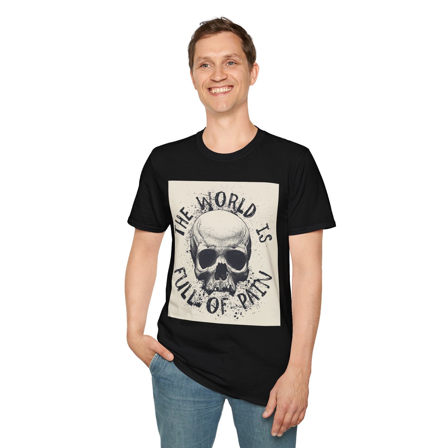 Skull Graphic Unisex T-Shirt - Edgy Casual Wear for Comfort & Style, Grunge Fashion, Gift for Him/Her, Halloween Outfit, Alternative Apparel