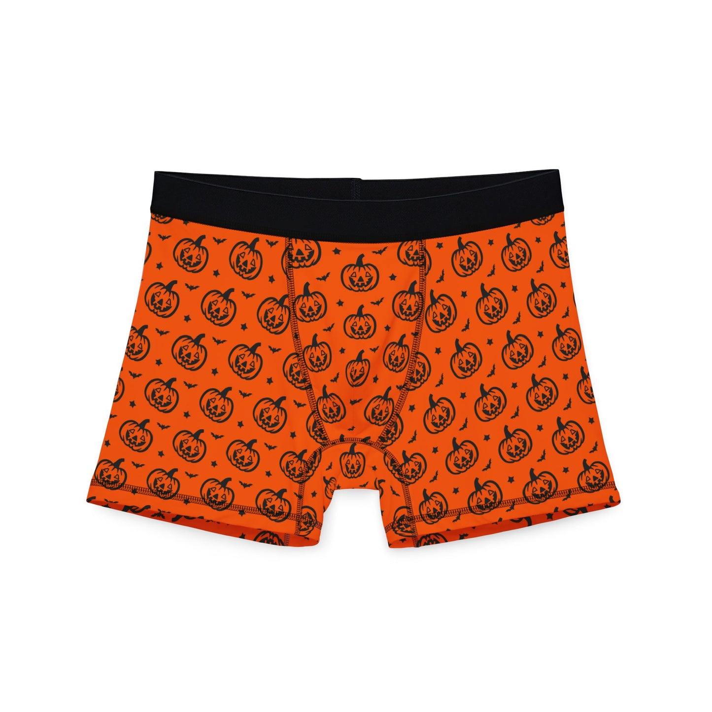 Halloween Pumpkin Men's Boxers, Spooky Underwear, Holiday Gift, Gift for Him, Fun Boxers, AOP Boxer Shorts