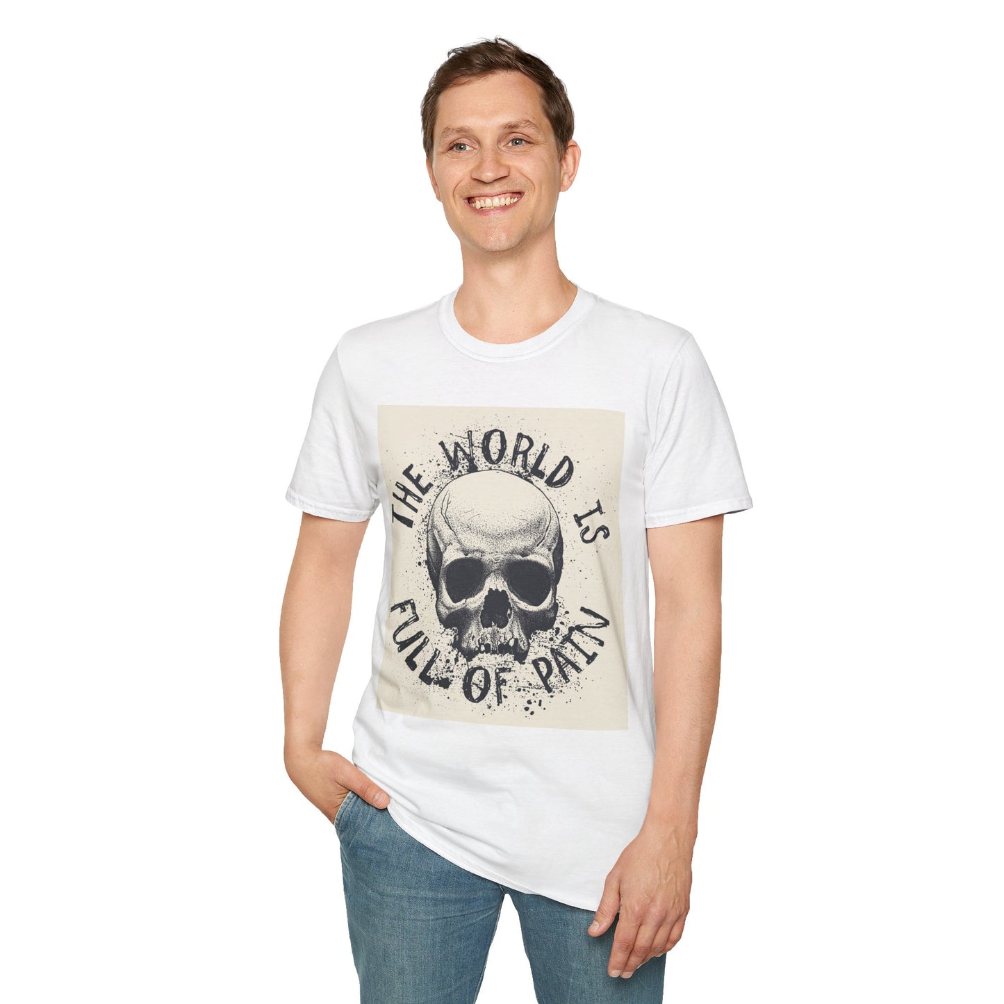 Skull Graphic Unisex T-Shirt - Edgy Casual Wear for Comfort & Style, Grunge Fashion, Gift for Him/Her, Halloween Outfit, Alternative Apparel