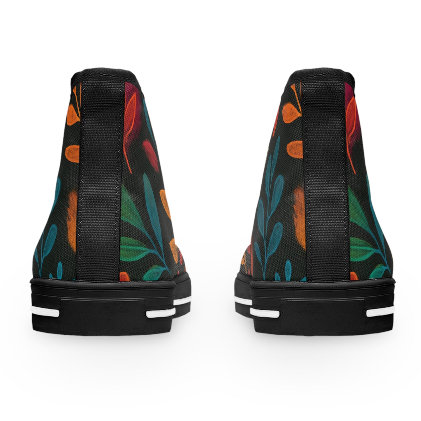 Floral High Top Sneakers - Stylish, Trendy Footwear for Women, Casual Wear, Everyday Fashion, Unique Gifts, Spring/Summer Vibes