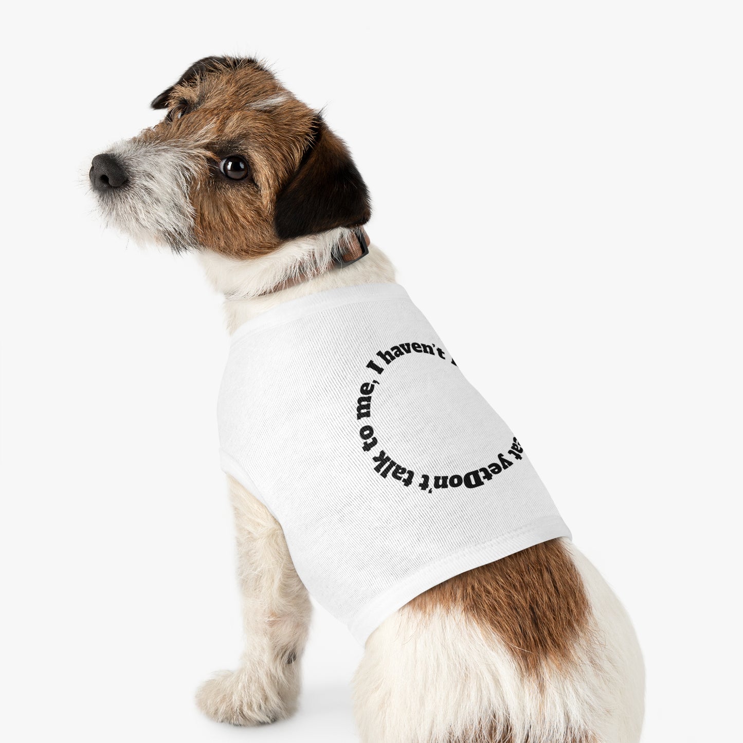 Funny Dog Tank Top - "Don't Talk to Me" Pet Apparel, Cute Canine Gift, Dog Clothes for Small Breeds, Pet Birthday Party
