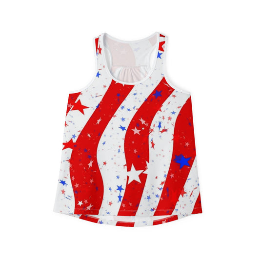Patriotic Women's Tank Top, Summer Shirt, Independence Day Apparel, USA Flag Top, Holiday Outfit