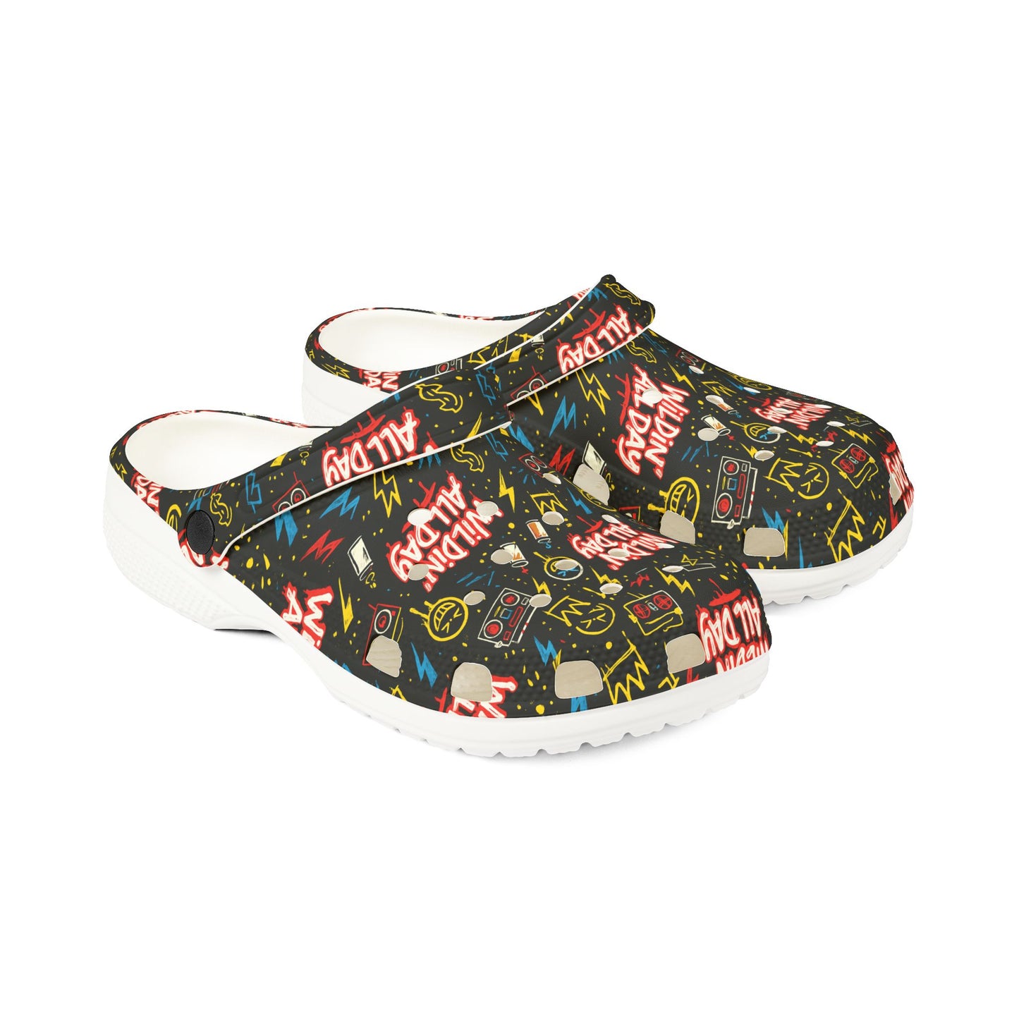 Colorful EVA Foam Shoes, Fun Slip-On Footwear, Perfect for Summer, Casual Wear, Festivals, Outdoor Adventures