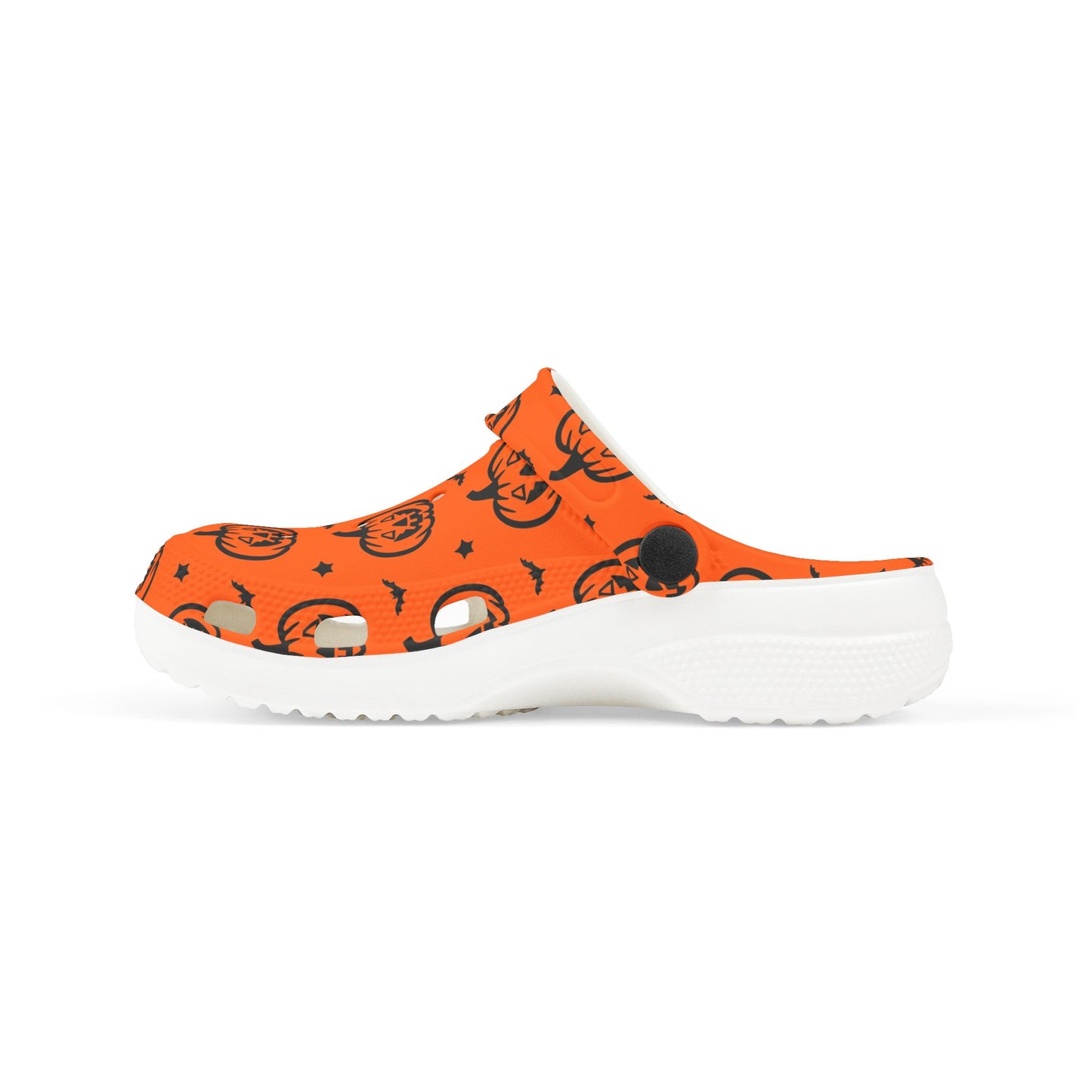 Halloween Pumpkin Kid's Clogs, Fun Foam Shoes, Playful Halloween Footwear, Toddler Halloween Accessories, Kids Holiday Shoes