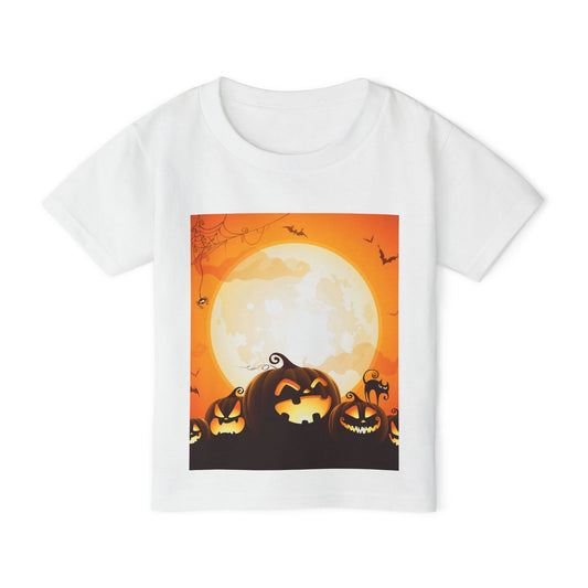 Halloween Pumpkin Toddler T-shirt | Cute Trick or Treat Shirt | Kids Halloween Costume Top | Fall Outfit | Spooky Celebration Tee