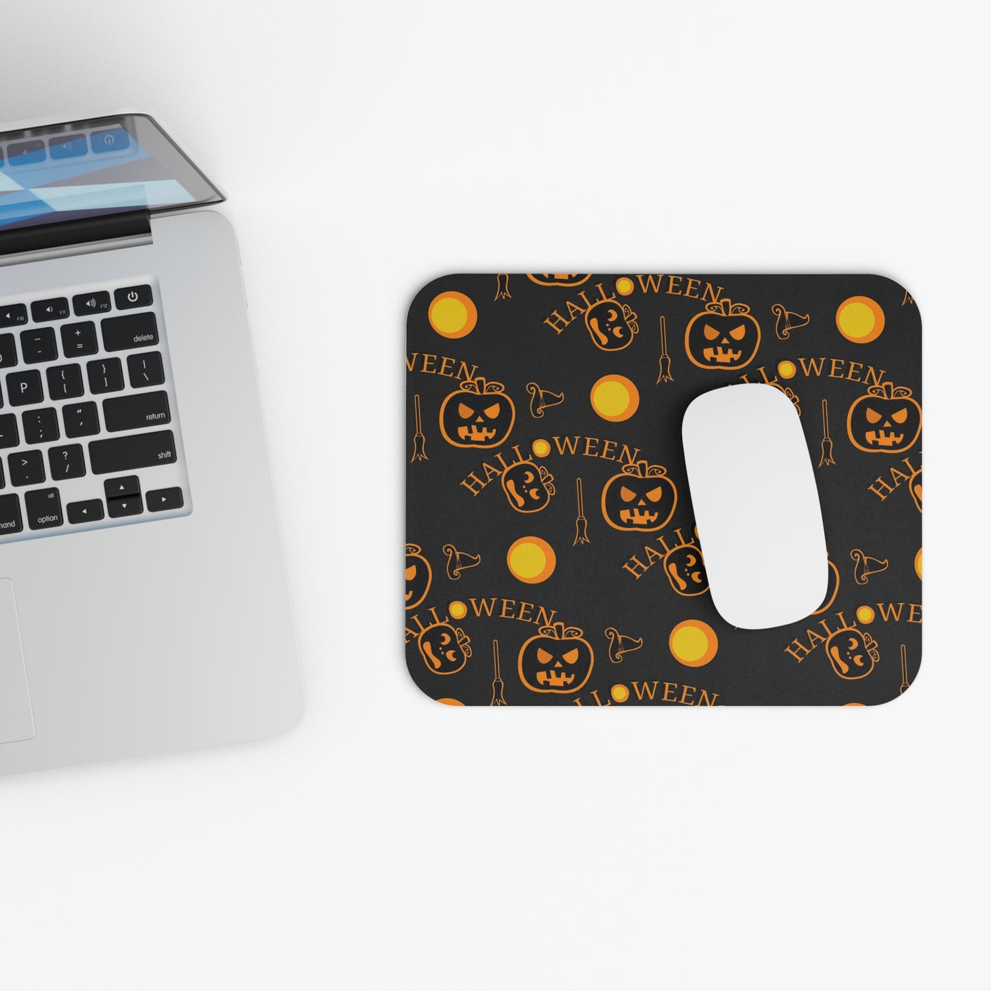 Halloween-Themed Mouse Pad, Spooky Desk Accessory, Office Decor, Gift for Gamers, Trick or Treat Party Favor