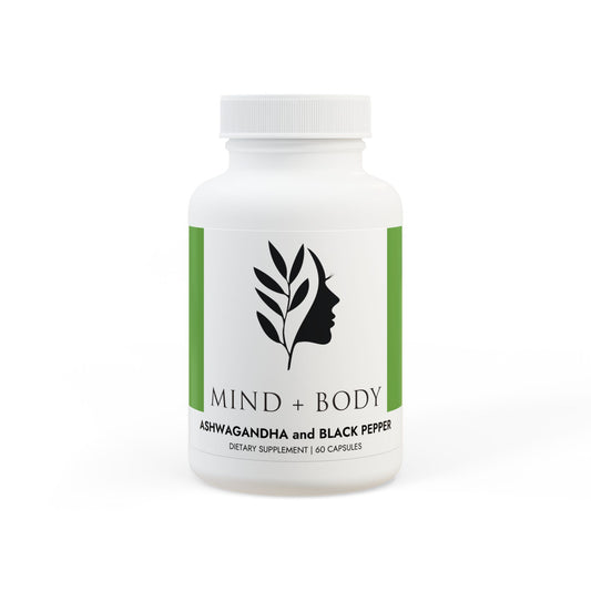 Ashwagandha and Black Pepper Supplement (60 capsules)
