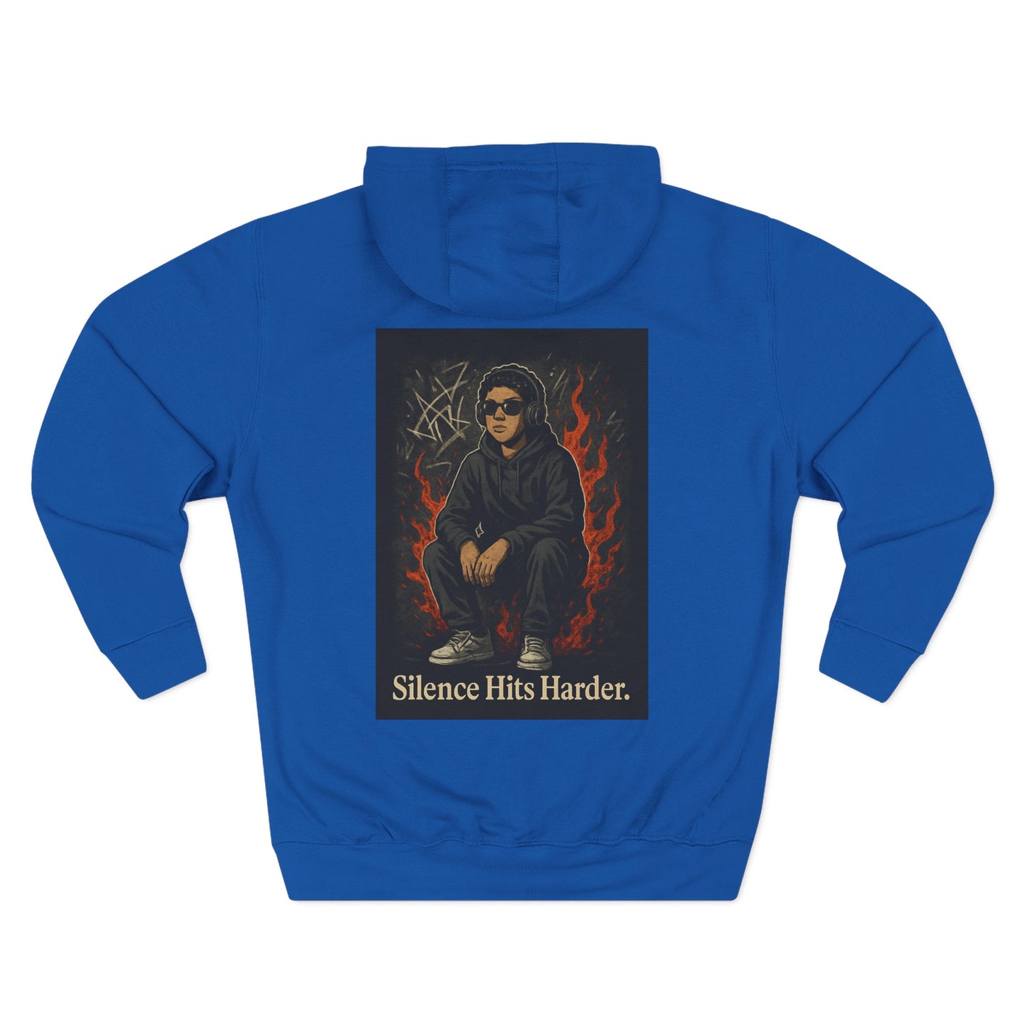 Three-Panel Fleece Hoodie
