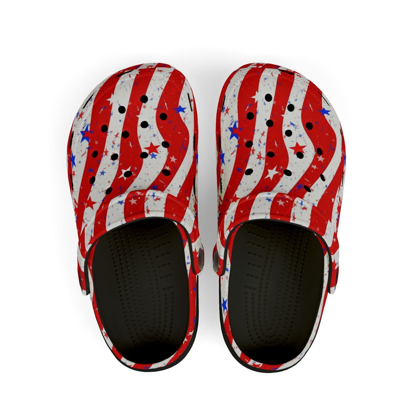 Patriotic Kid's EVA Foam Clogs - Fun, Festive Summer Footwear for Kids, Perfect for Independence Day, Family Gatherings, and Playtime