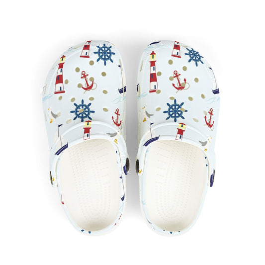 Nautical Kid's Clogs | Fun Foam Shoes for Playtime, Beach Days, Summer Adventures, Perfect Gift for Young Explorers