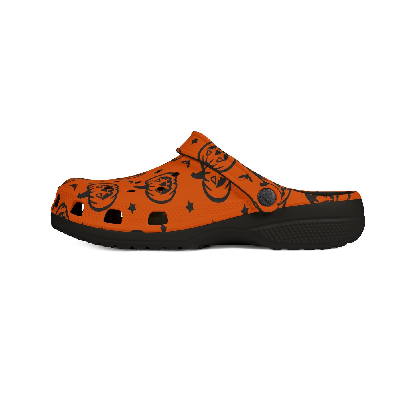 Pumpkin Pattern EVA Foam Clogs | Fun Halloween Footwear, Comfortable House Shoes, Festive Garden Shoes, Unique Gifting Idea