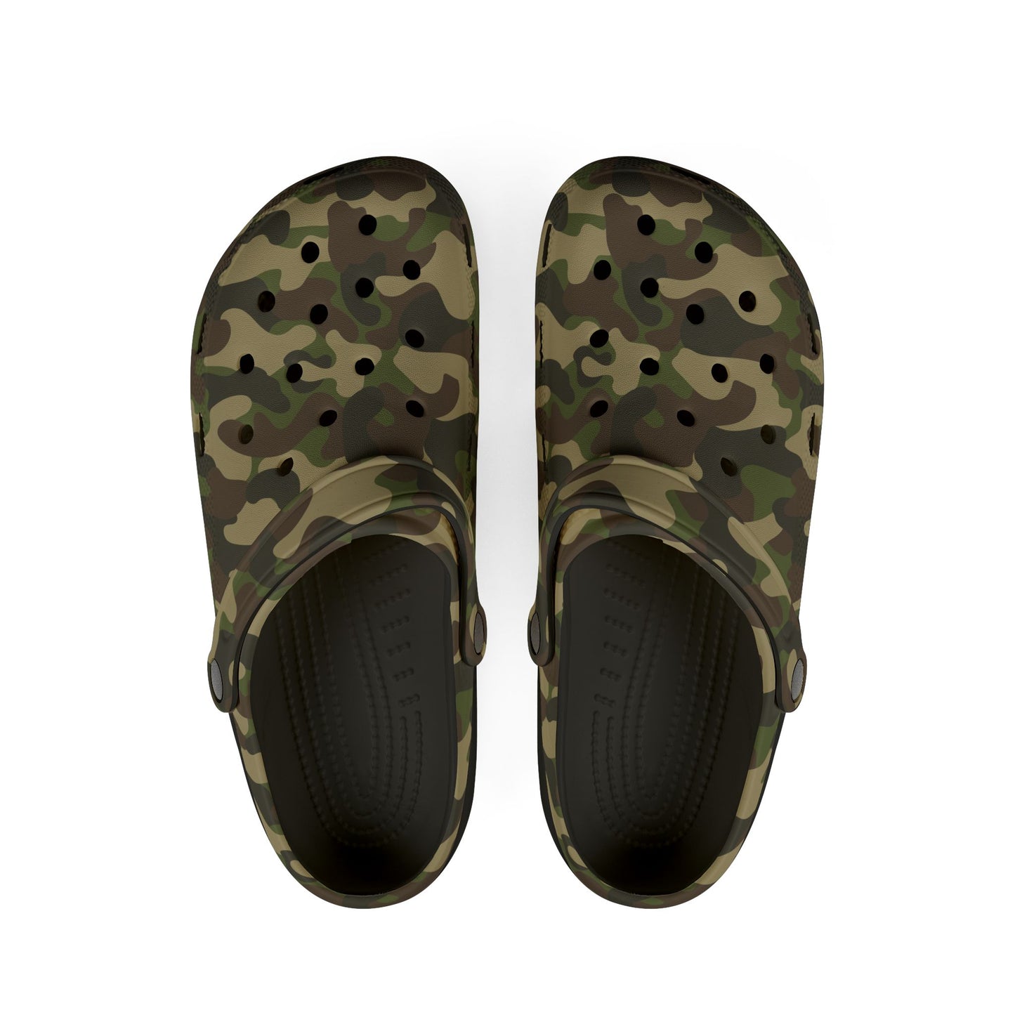 Camo EVA Foam Slip-On Shoes, Lightweight Clogs for Garden, Casual Wear, Summer Outings, Comfortable Footwear