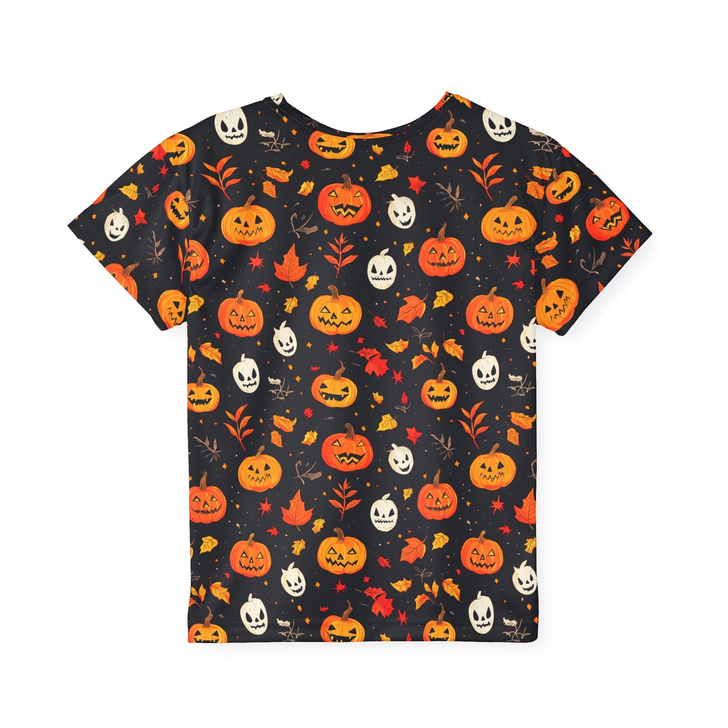 Kids Halloween Sports Jersey, Fun Fall Tee, Pumpkin Theme Athletic Shirt, Seasonal Playwear, Trick or Treat Apparel