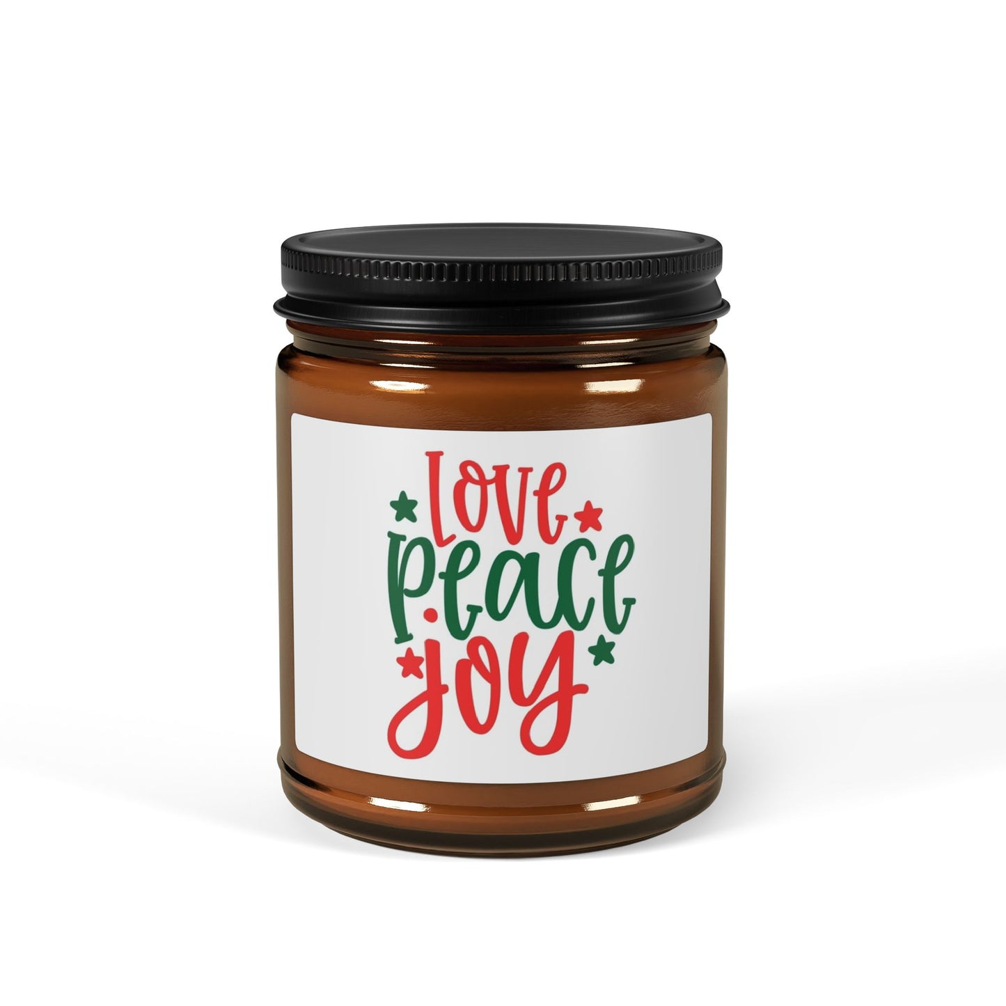 Holiday Scented Soy Candle - Love Peace Joy