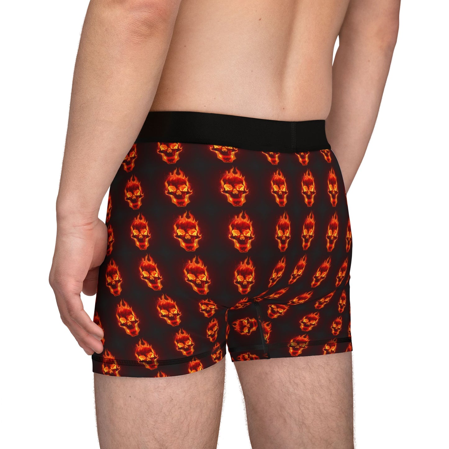 Men's Skull Print Boxers, Funky Men's Underwear, Gothic Loungewear, Halloween Gift, Unique Boxer Shorts