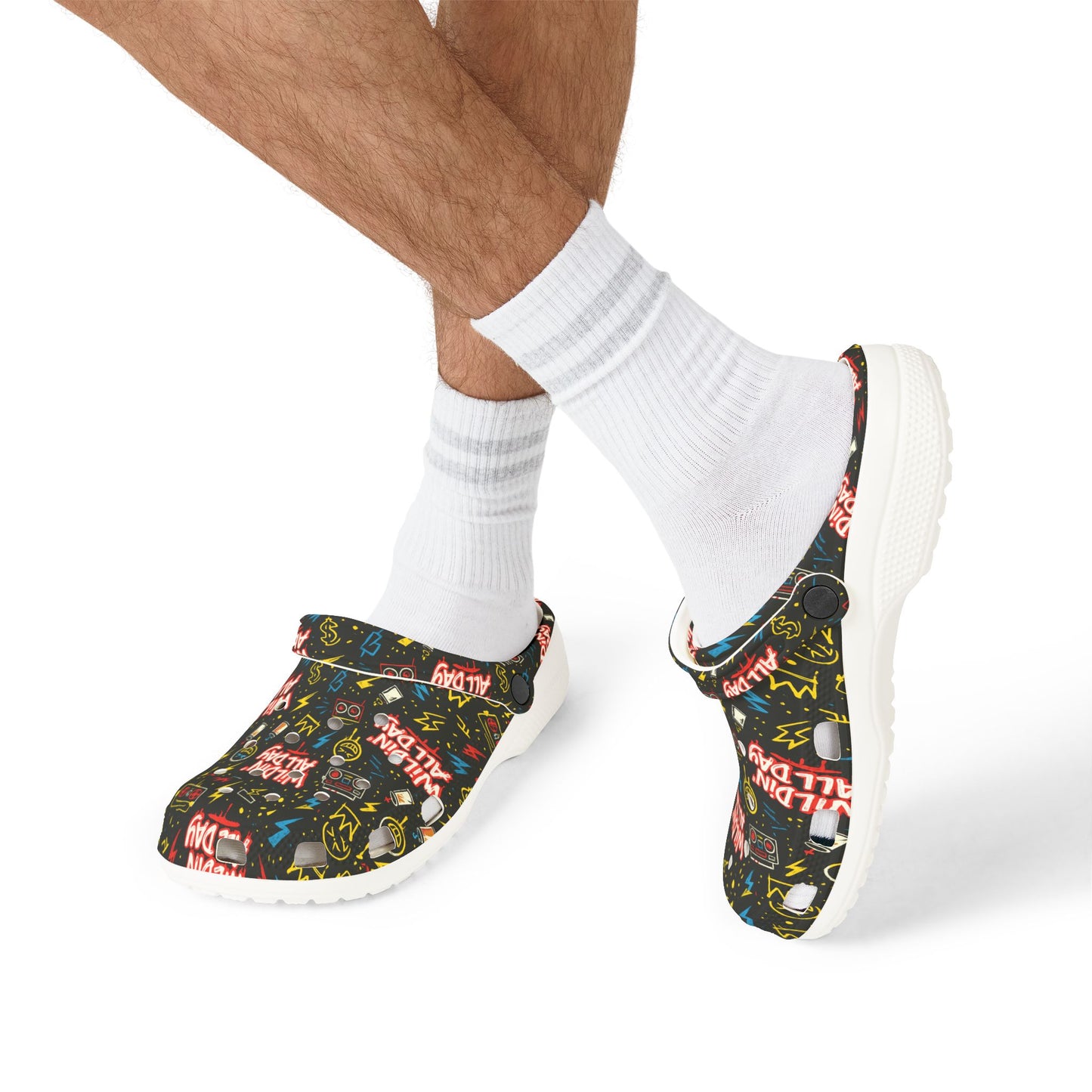 Colorful EVA Foam Shoes, Fun Slip-On Footwear, Perfect for Summer, Casual Wear, Festivals, Outdoor Adventures