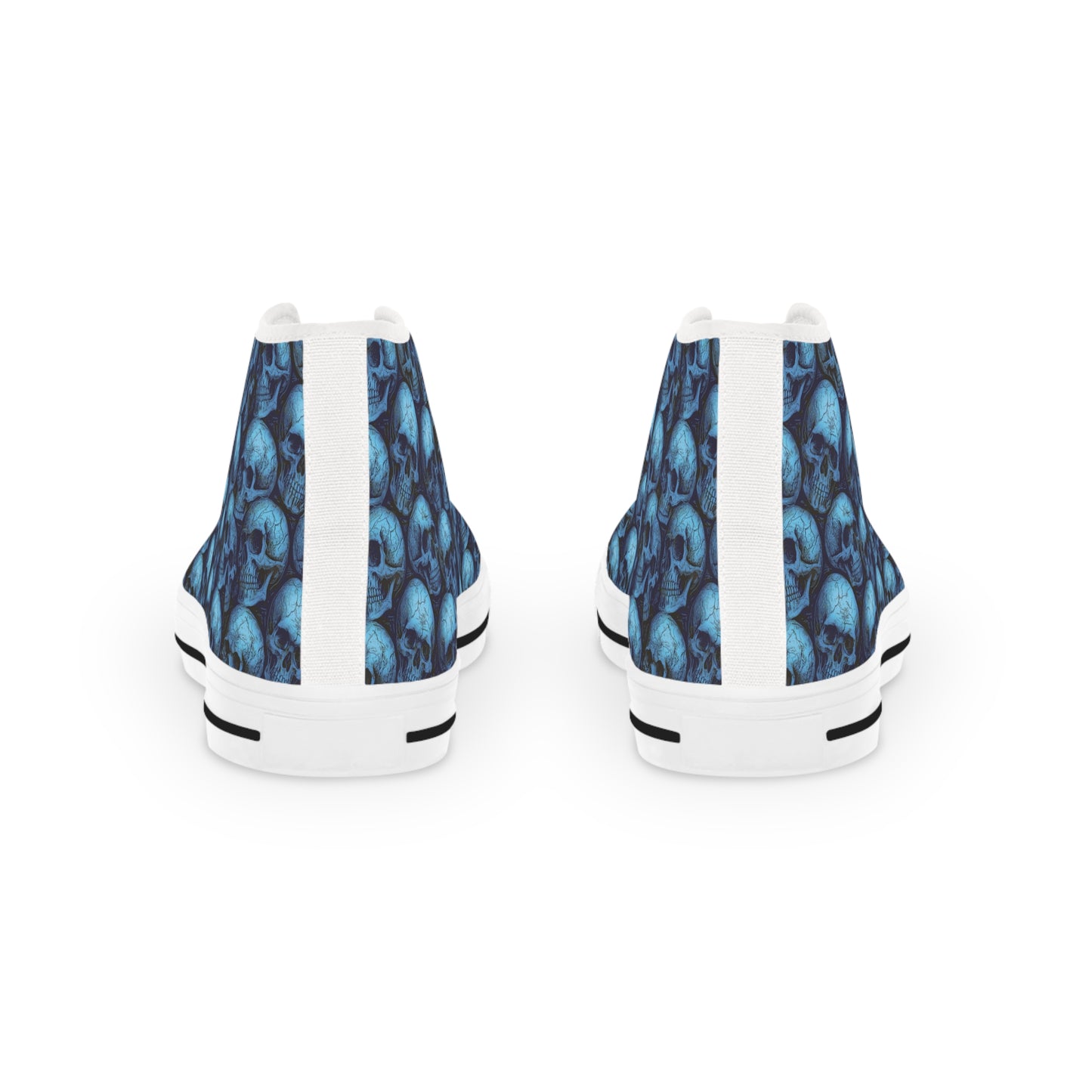 Skull Pattern High Top Sneakers for Men, Trendy Footwear, Casual Style, Unique Gift, Halloween, Party, Edgy Fashion