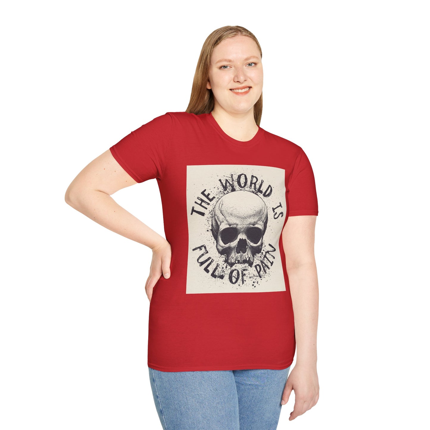 Skull Graphic Unisex T-Shirt - Edgy Casual Wear for Comfort & Style, Grunge Fashion, Gift for Him/Her, Halloween Outfit, Alternative Apparel