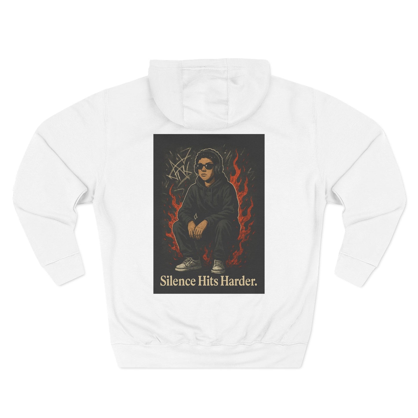 Three-Panel Fleece Hoodie