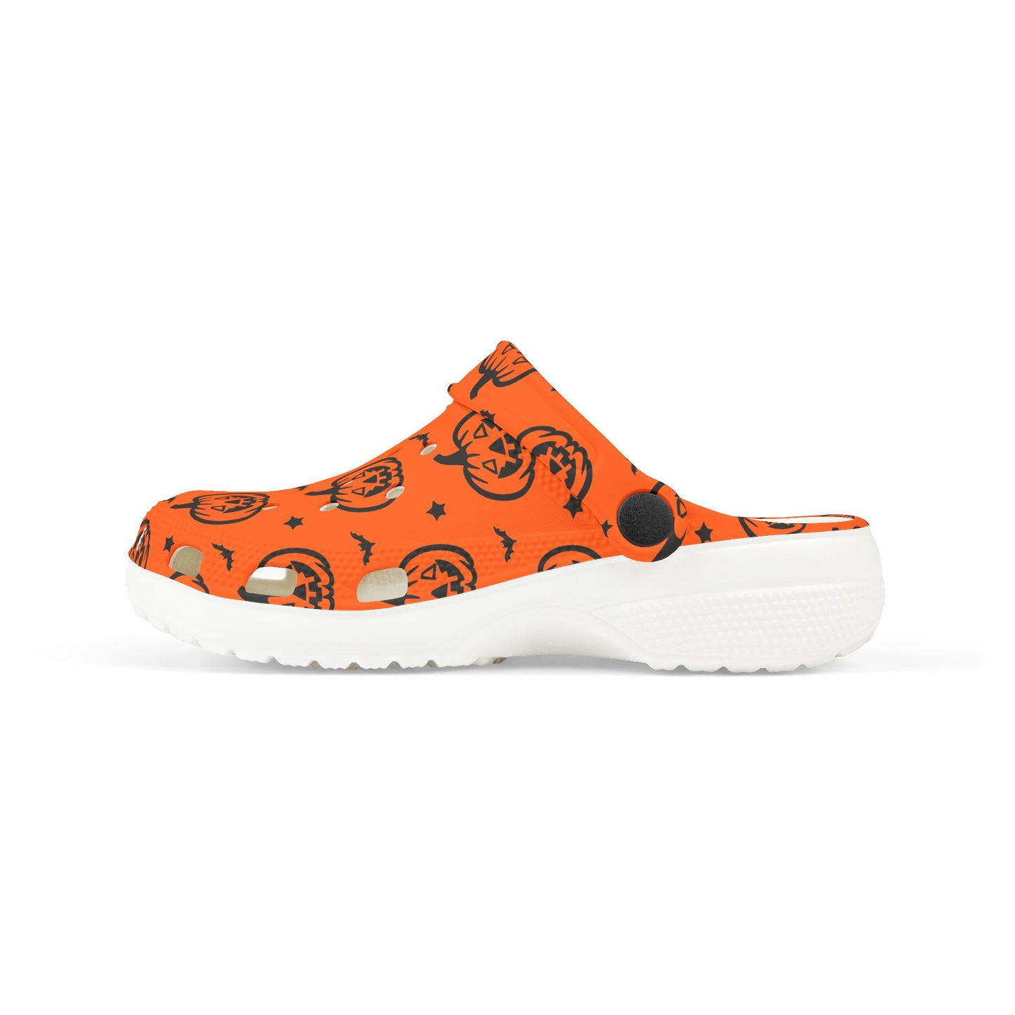 Halloween Pumpkin Kid's Clogs, Fun Foam Shoes, Playful Halloween Footwear, Toddler Halloween Accessories, Kids Holiday Shoes