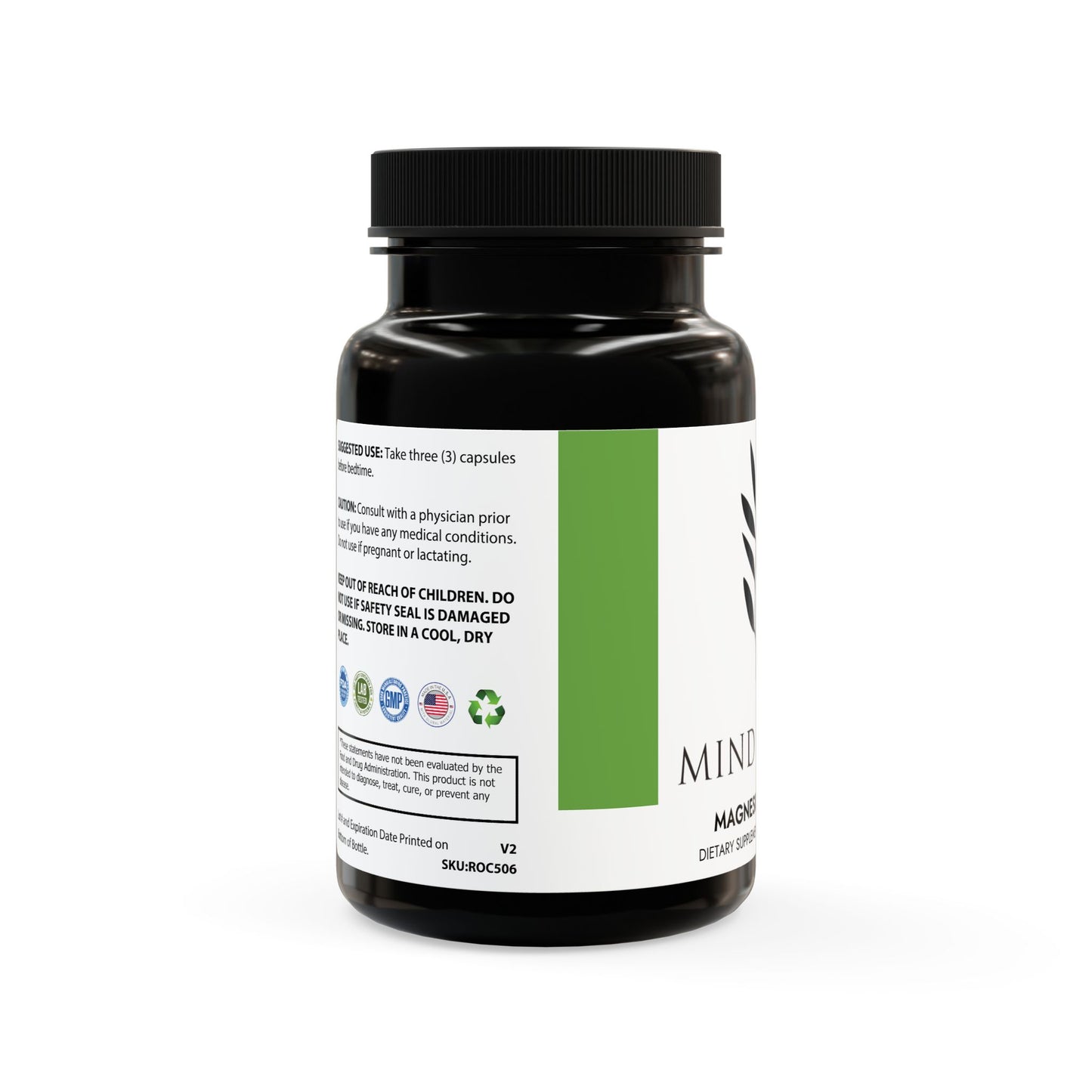 Magnesium Zinc Supplement (90 Capsules)