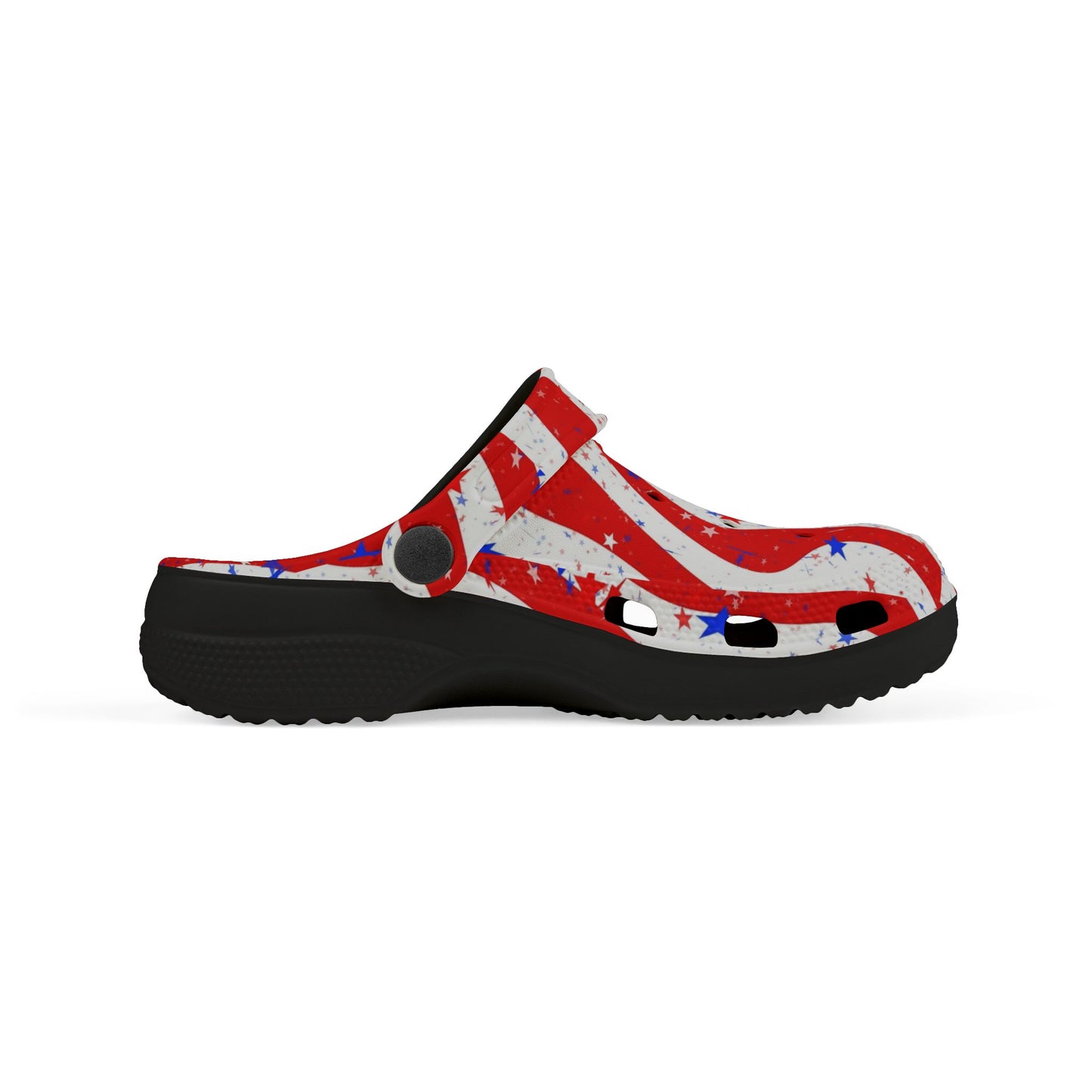 Patriotic Kid's EVA Foam Clogs - Fun, Festive Summer Footwear for Kids, Perfect for Independence Day, Family Gatherings, and Playtime