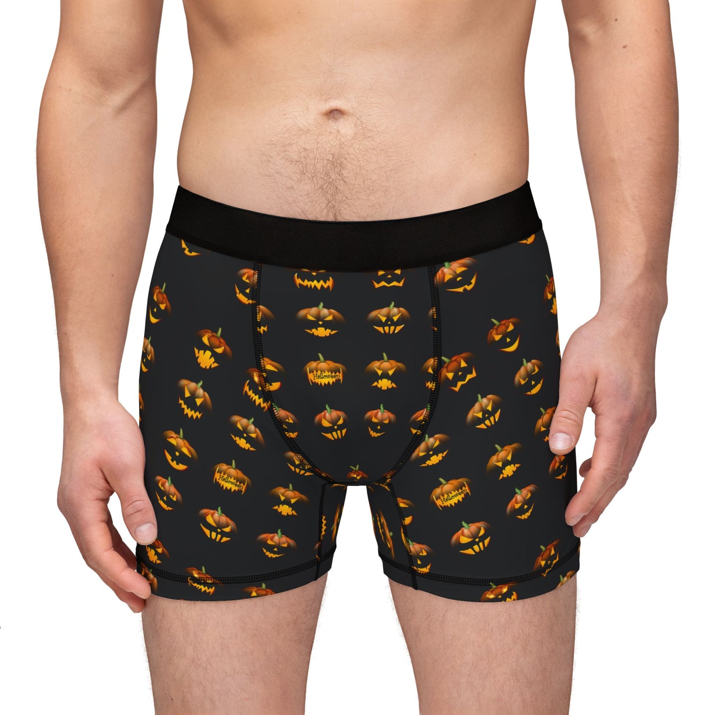 Spooky Halloween Men's Boxers, Fun Underwear for Men, Holiday Gift, Comfortable Sleepwear, Unique Costume Lingerie