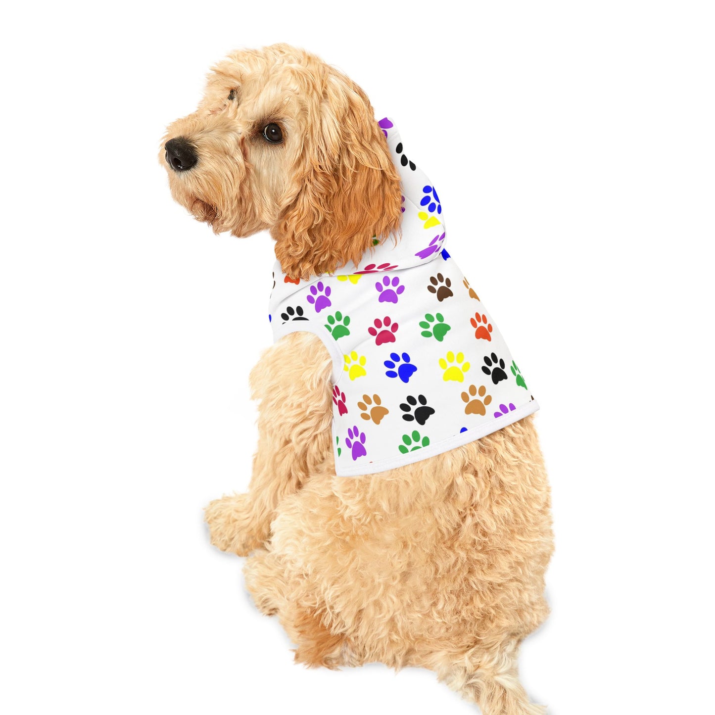 Colorful Pet Hoodie for Stylish Dogs, Cozy Dog Sweater, Cute Animal Clothing, Pet Gift, Dog Owner Apparel