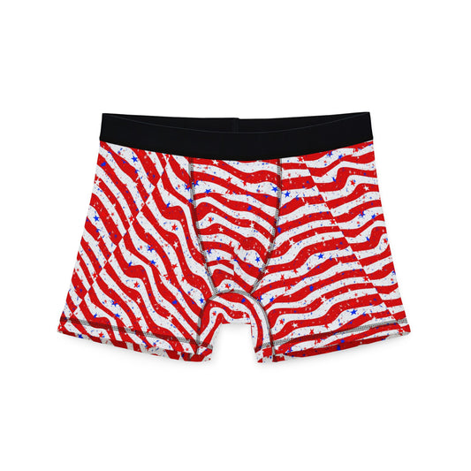 Patriotic Men's Boxers - Fun & Comfortable Underwear, Gift for Dad, Independence Day, Everyday Wear, Stylish AOP Design
