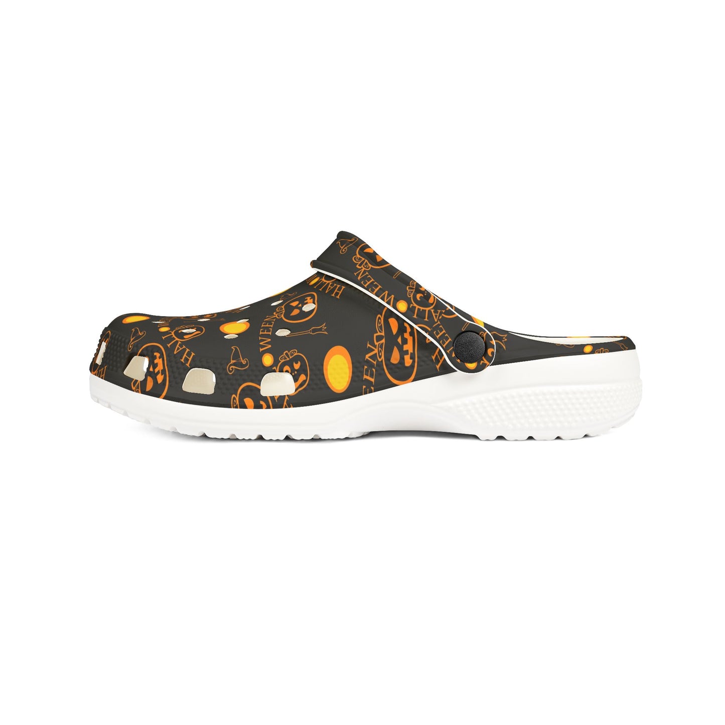 Halloween-Themed EVA Foam Clogs, Comfortable Slip-On Footwear for Home & Parties, Festive Rubber Shoes