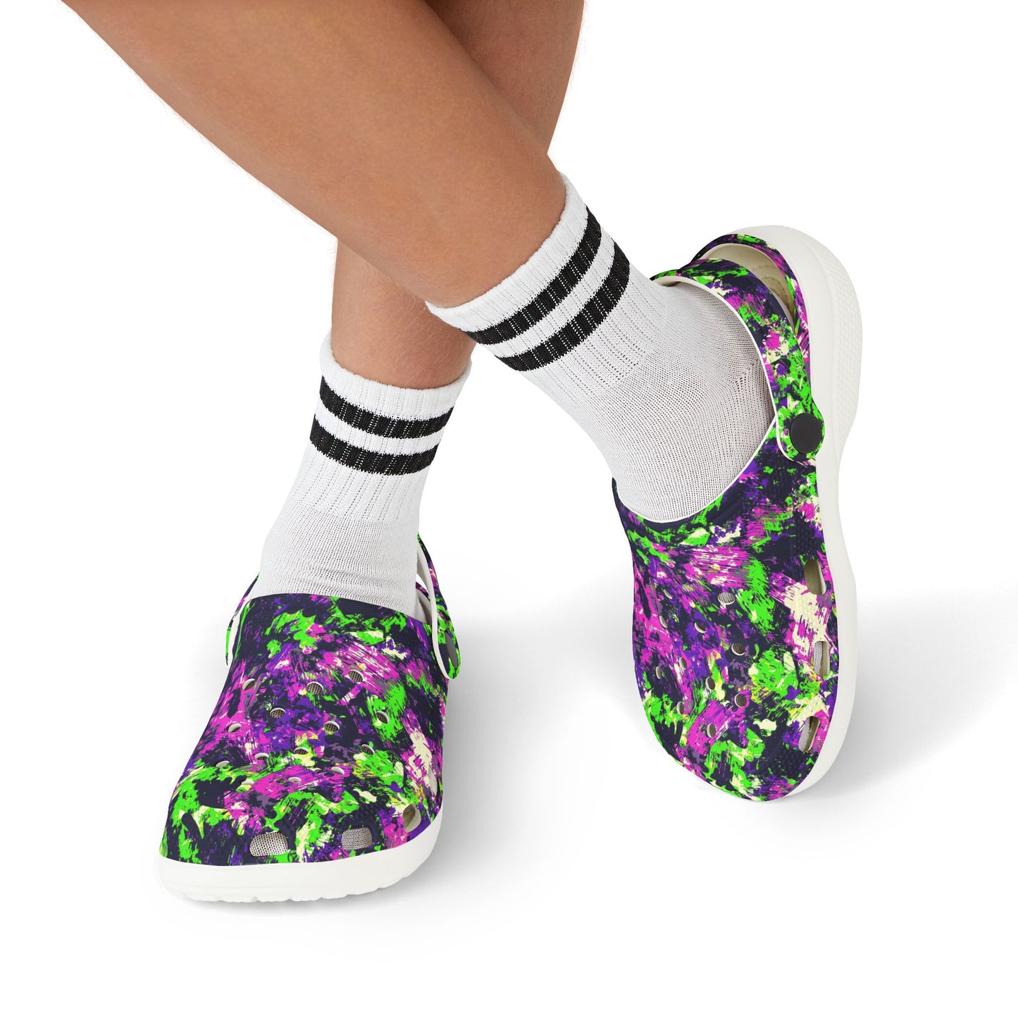Colorful Kid's Clogs, Playful EVA Foam Sandals, Summer Footwear, Fun Garden Shoes, Kids Slip-On Footwear, Outdoor Play Shoes