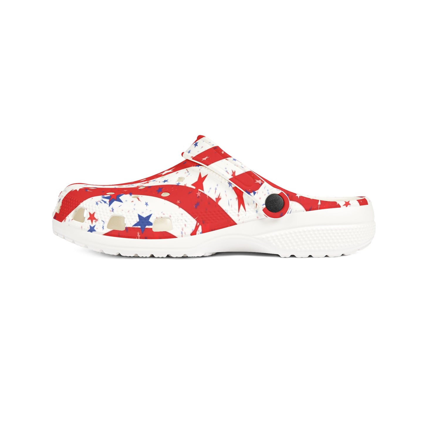Patriotic EVA Foam Clogs, Comfortable Summer Footwear, Ideal for Independence Day, Casual Wear, Garden, Beach, BBQs