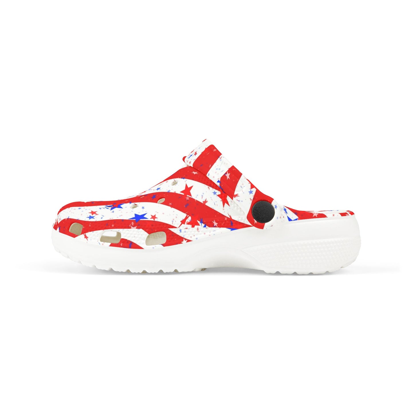 Patriotic Kid's EVA Foam Clogs - Fun, Festive Summer Footwear for Kids, Perfect for Independence Day, Family Gatherings, and Playtime