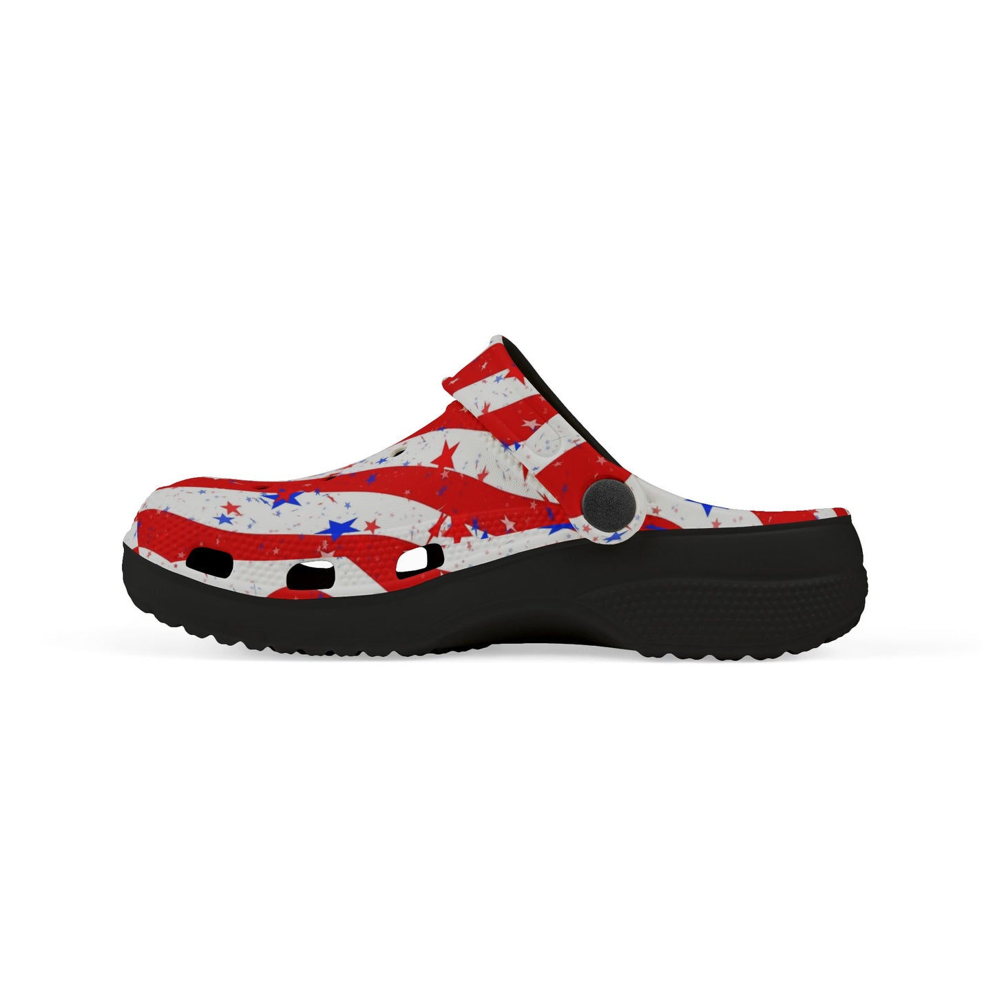 Patriotic Kid's EVA Foam Clogs - Fun, Festive Summer Footwear for Kids, Perfect for Independence Day, Family Gatherings, and Playtime