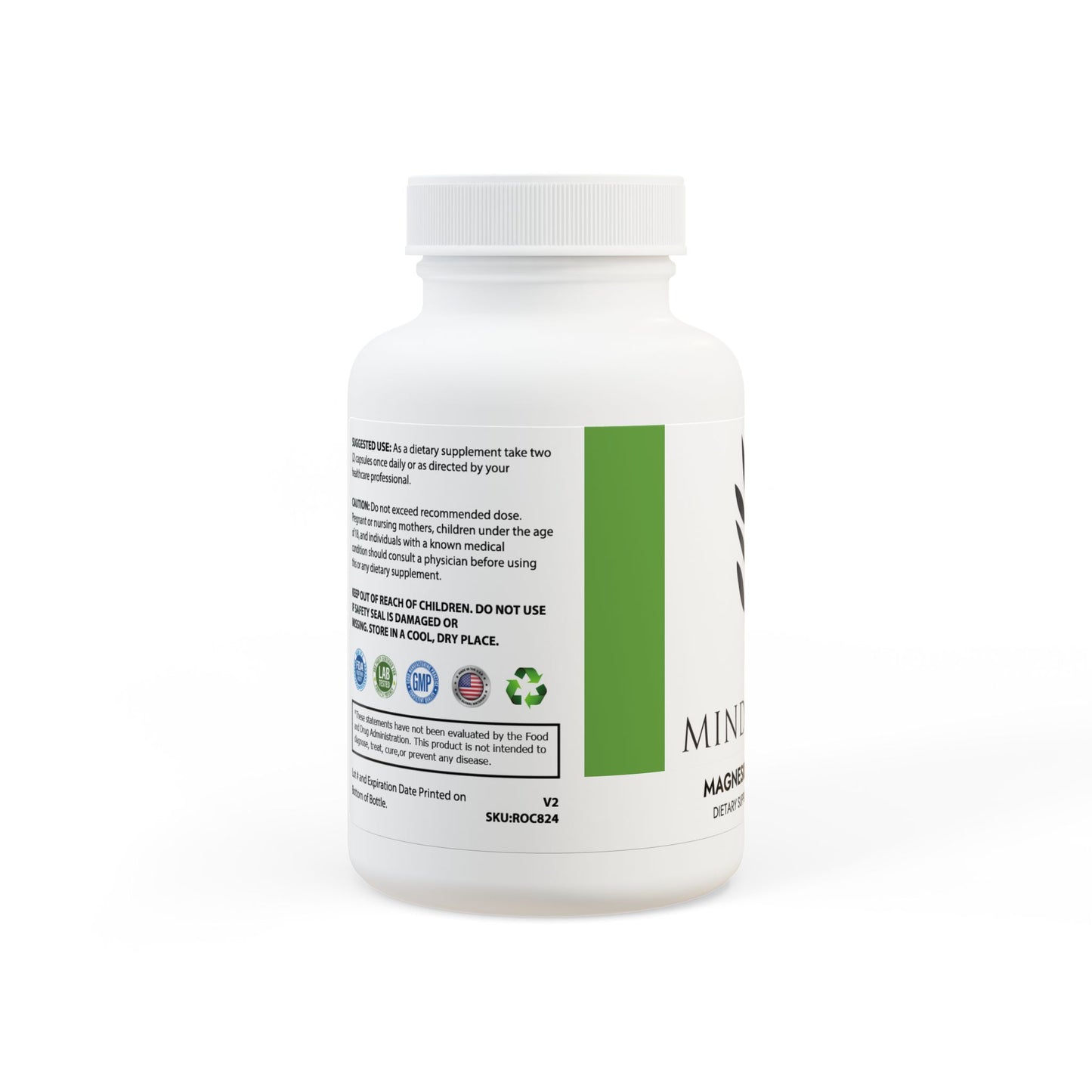 Magnesium Glycinate Supplement (60 Capsules)