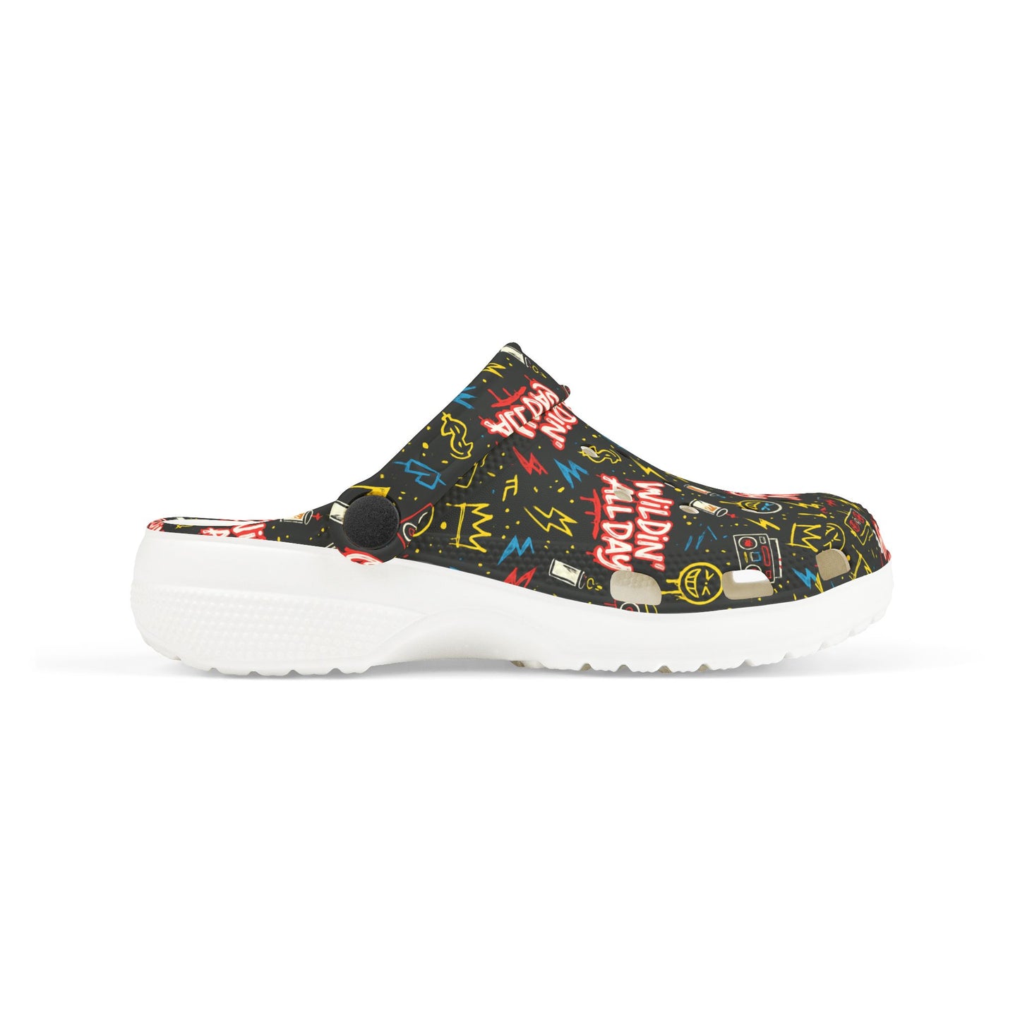 Wildin' All Day Kid's EVA Foam Clogs, Fun Casual Footwear for Kids, Comfortable Summer Shoes, Perfect for Playdates, Outdoor Adventures