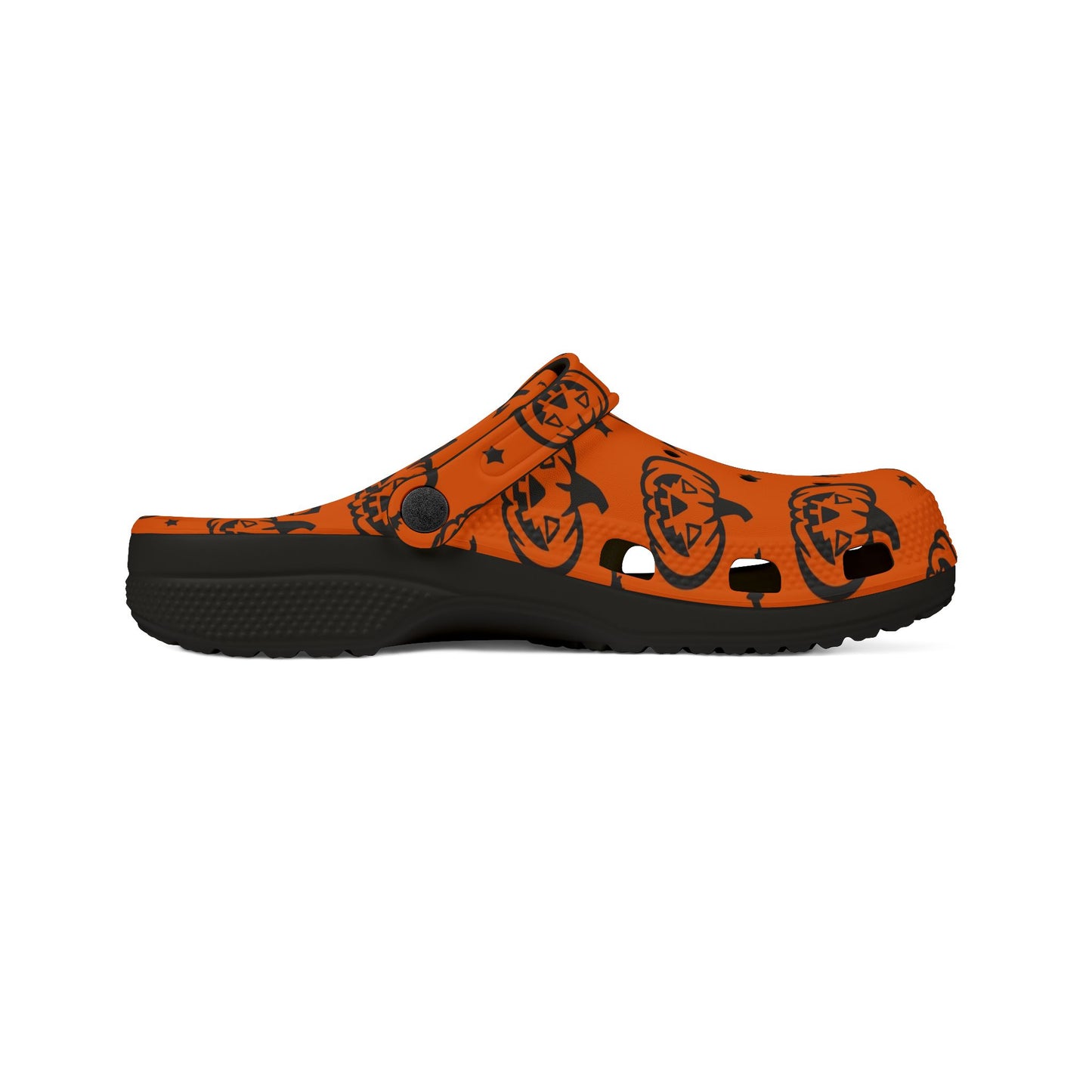 Pumpkin Pattern EVA Foam Clogs | Fun Halloween Footwear, Comfortable House Shoes, Festive Garden Shoes, Unique Gifting Idea