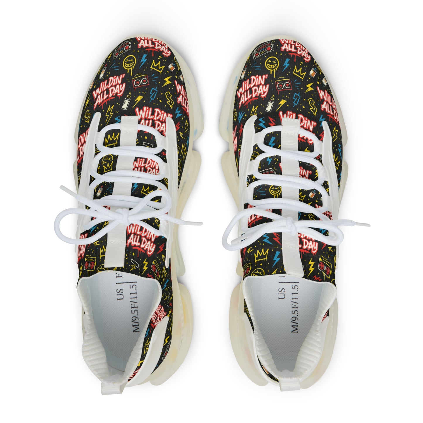Stylish Graphic Mesh Sneakers for Everyday Adventures | Trendy Footwear, Urban Style, Casual Wear, Festival Fashion, Unique Sneakers