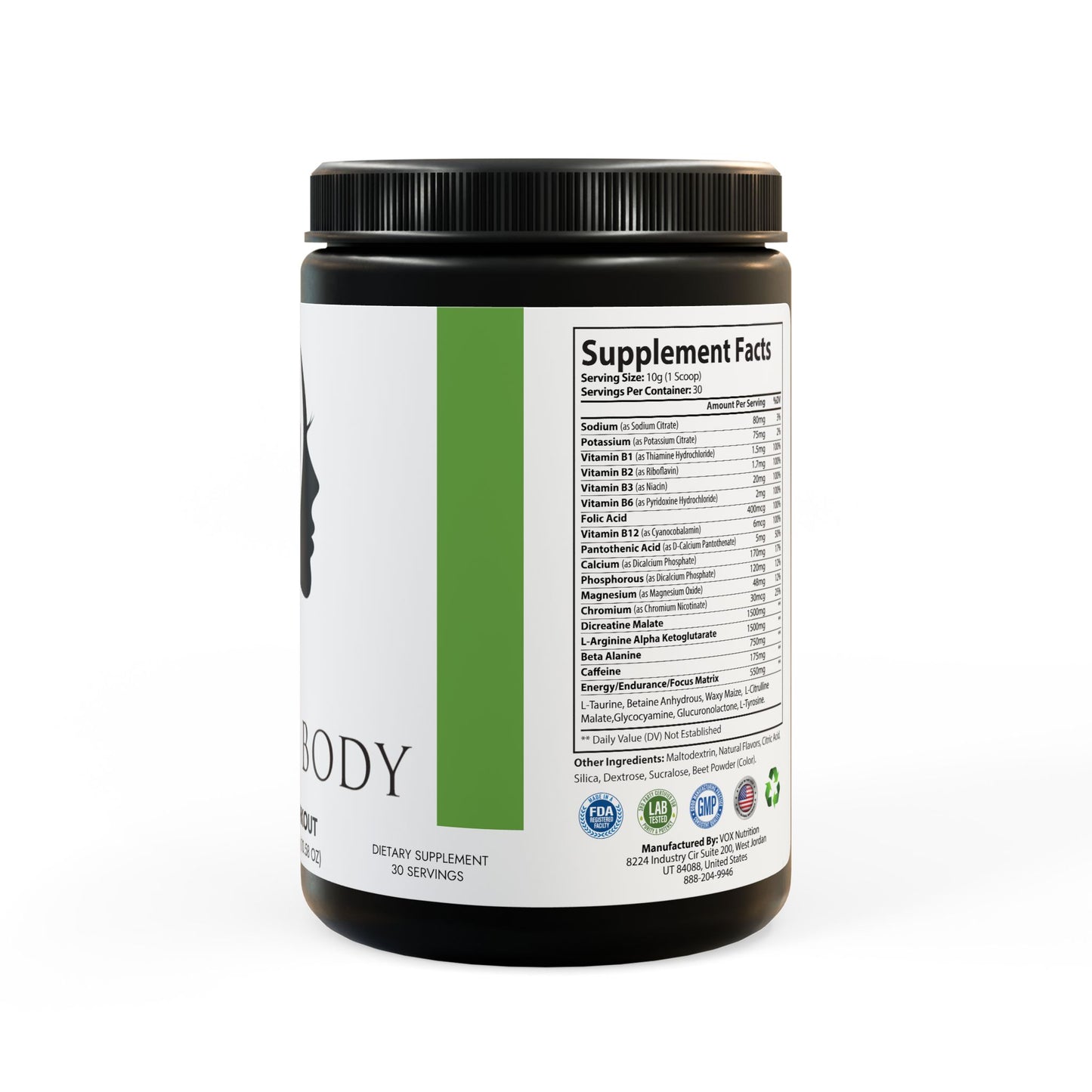 Pre-Workout Supplement, Watermelon (300g, 10.58oz)