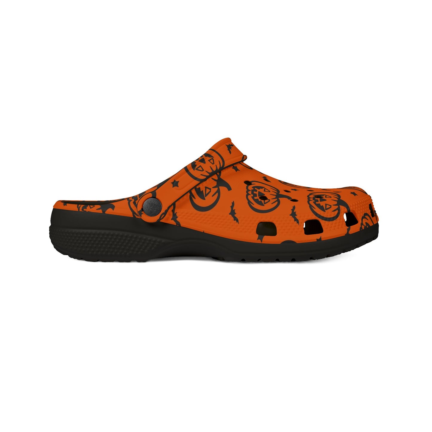 Pumpkin Pattern EVA Foam Clogs | Fun Halloween Footwear, Comfortable House Shoes, Festive Garden Shoes, Unique Gifting Idea