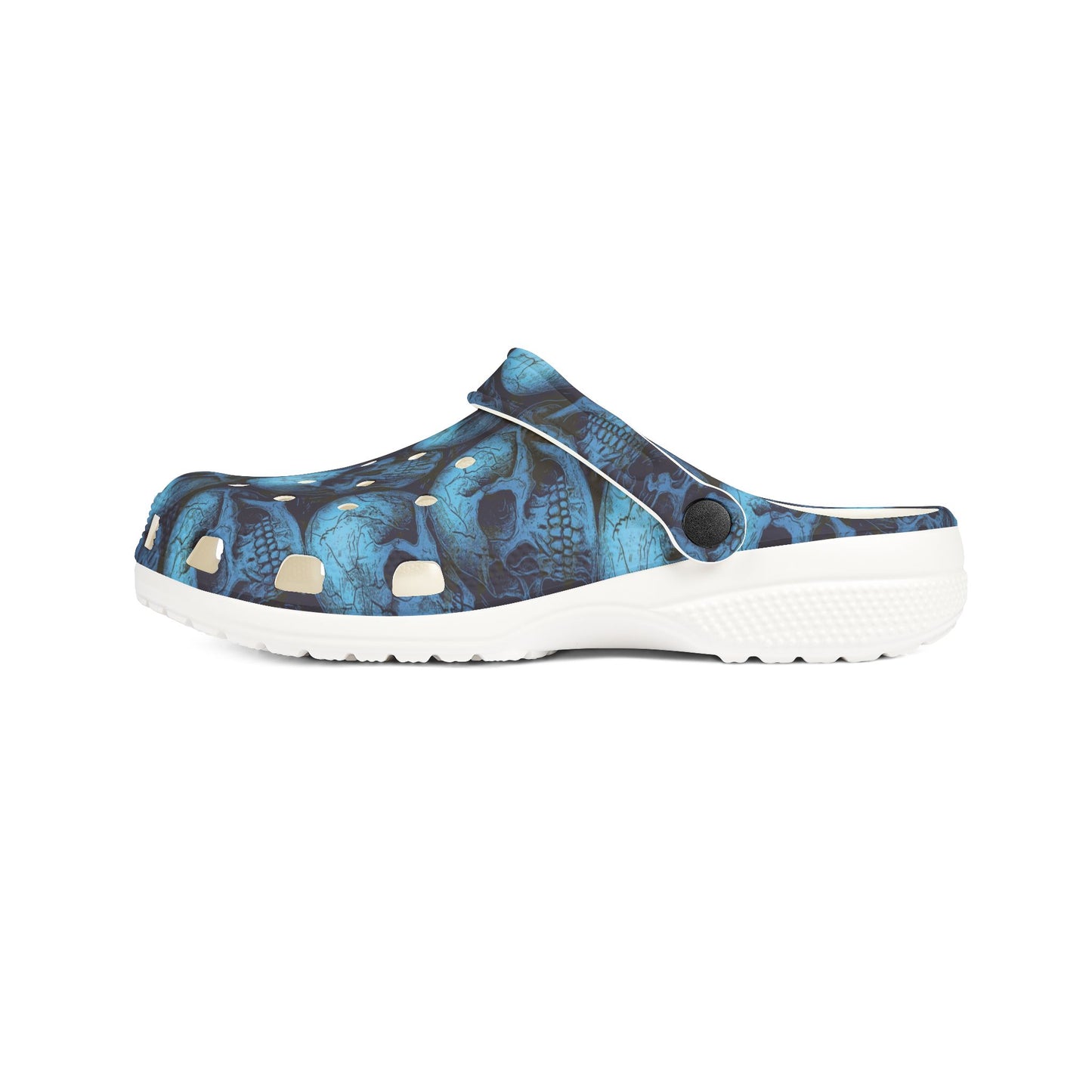 Stylish EVA Foam Clogs - Casual Comfort, Fun Outdoor Footwear, Unique Skulls Design, Perfect for Summer, Garden, Parties, Festivals