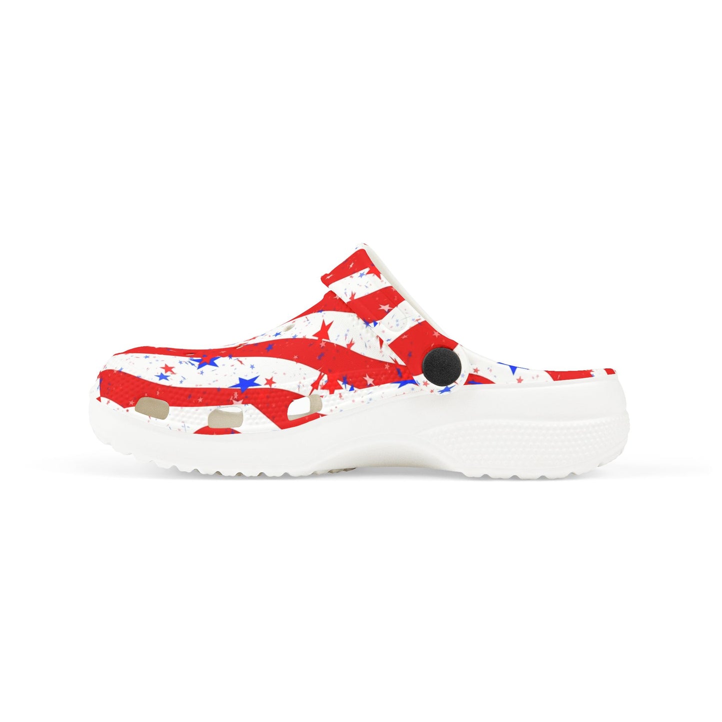Patriotic Kid's EVA Foam Clogs - Fun, Festive Summer Footwear for Kids, Perfect for Independence Day, Family Gatherings, and Playtime
