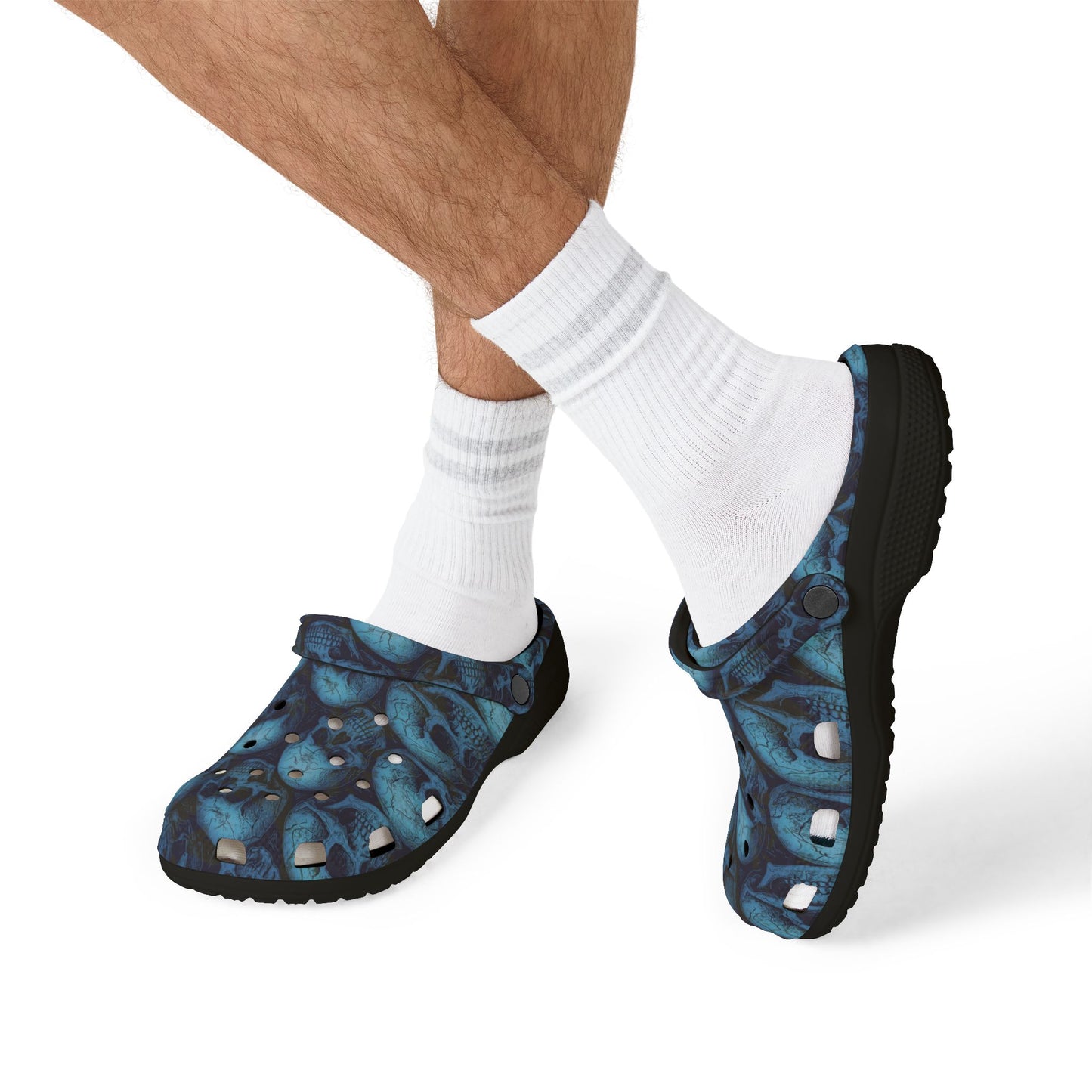 Stylish EVA Foam Clogs - Casual Comfort, Fun Outdoor Footwear, Unique Skulls Design, Perfect for Summer, Garden, Parties, Festivals