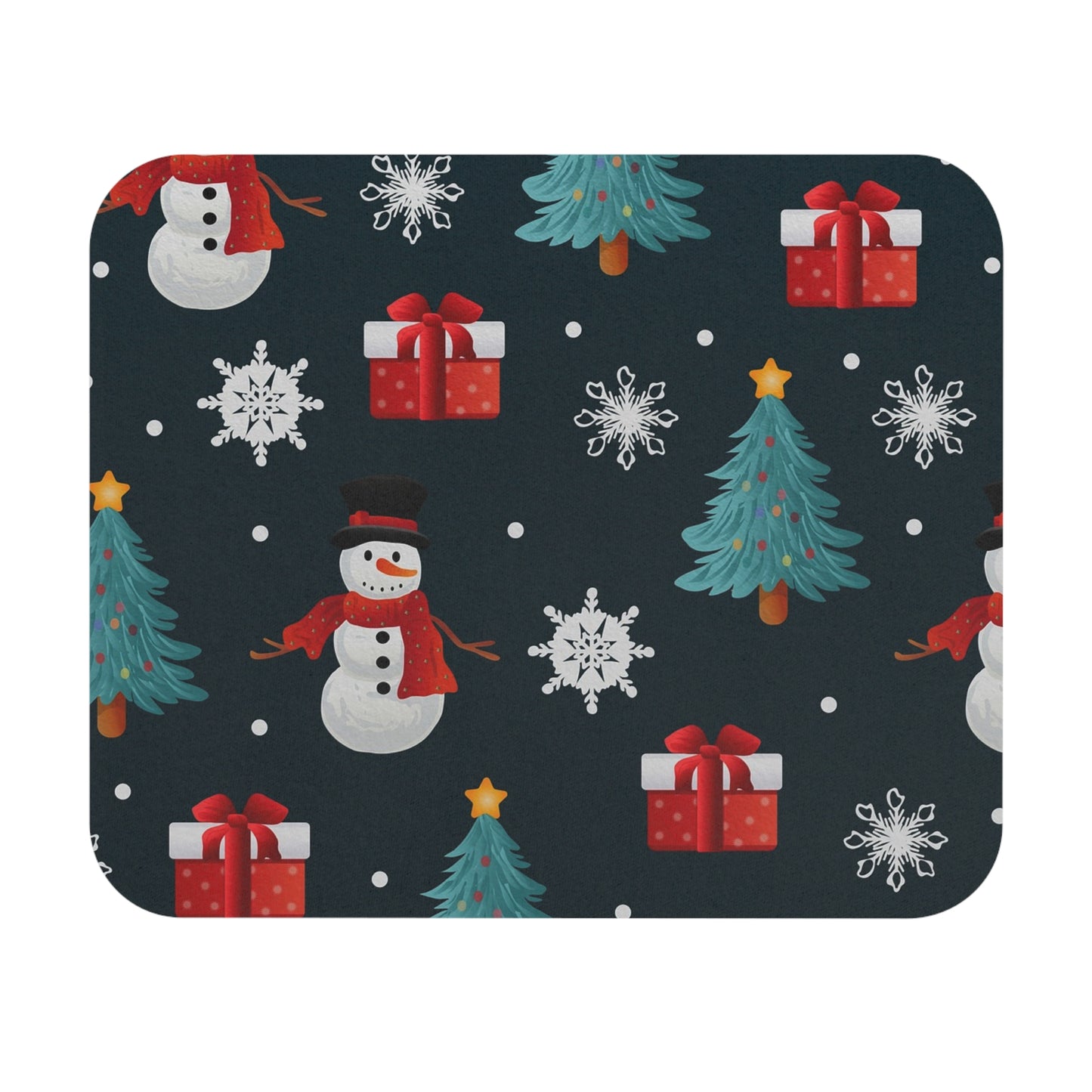 Festive Snowman Mouse Pad, Holiday Desk Accessory, Christmas Gift, Winter Decor, Office Supplies, Seasonal Mousepad