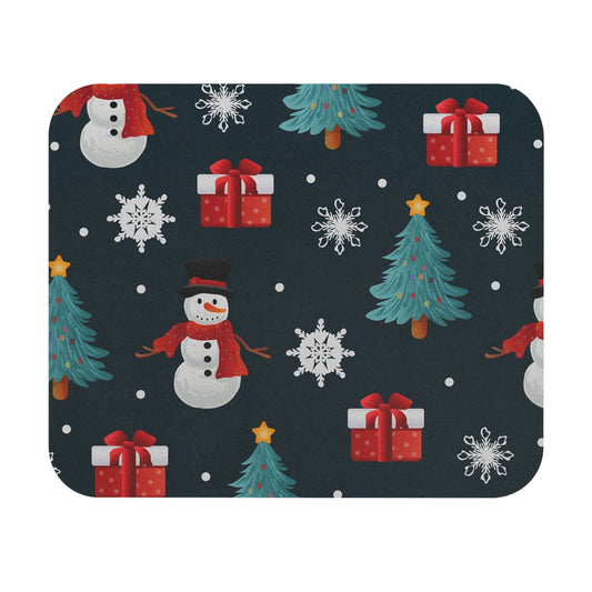 Festive Snowman Mouse Pad, Holiday Desk Accessory, Christmas Gift, Winter Decor, Office Supplies, Seasonal Mousepad