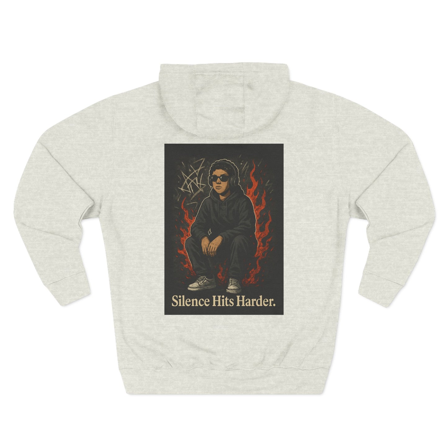 Three-Panel Fleece Hoodie