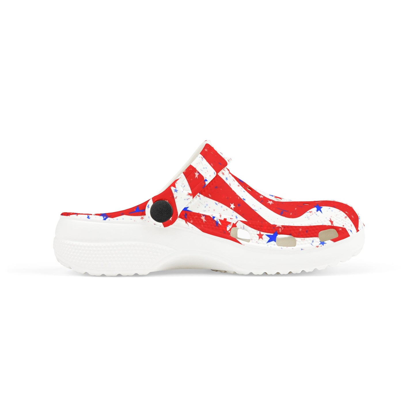 Patriotic Kid's EVA Foam Clogs - Fun, Festive Summer Footwear for Kids, Perfect for Independence Day, Family Gatherings, and Playtime
