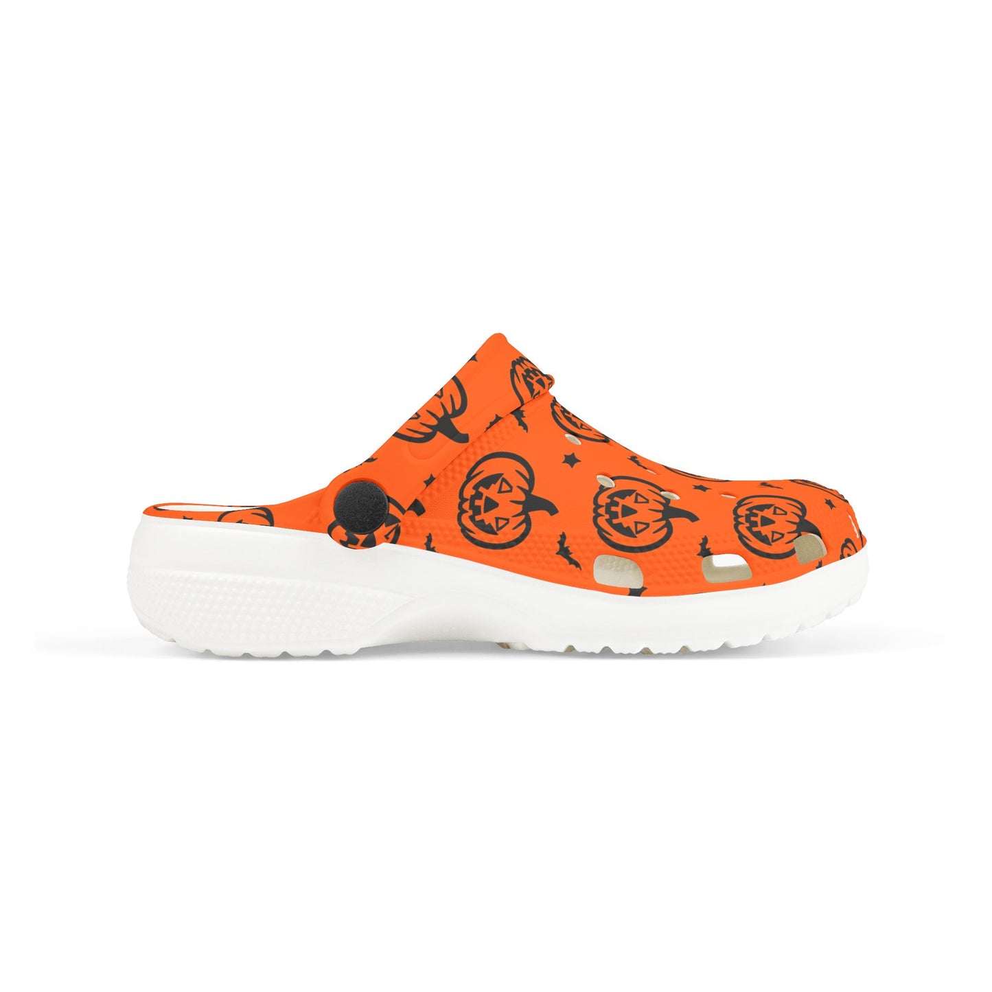 Halloween Pumpkin Kid's Clogs, Fun Foam Shoes, Playful Halloween Footwear, Toddler Halloween Accessories, Kids Holiday Shoes