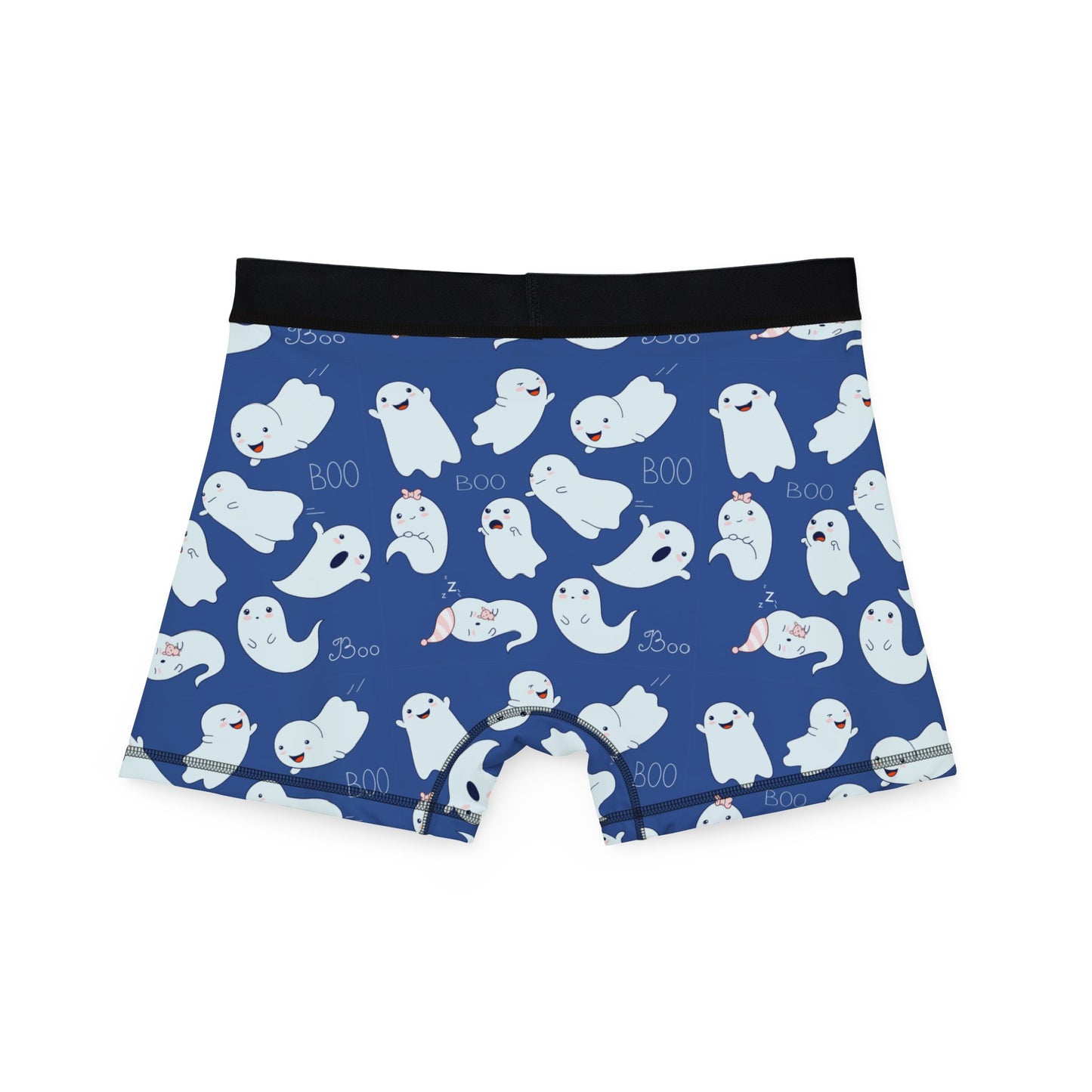 Spooky Ghost Men's Boxers, Halloween Underwear, Fun AOP Shorts, Unique Sleepwear, Gift for Men