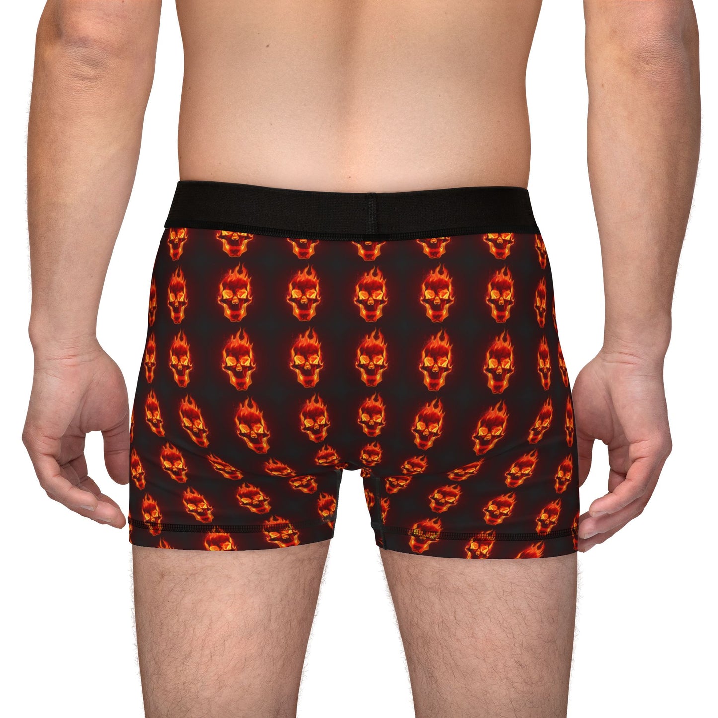 Men's Skull Print Boxers, Funky Men's Underwear, Gothic Loungewear, Halloween Gift, Unique Boxer Shorts